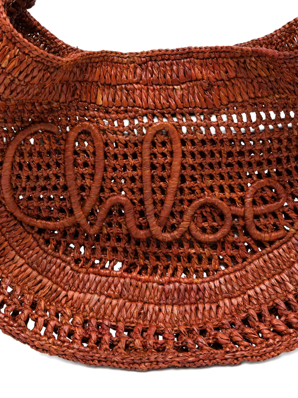 Summer Banana shoulder bag in raffia