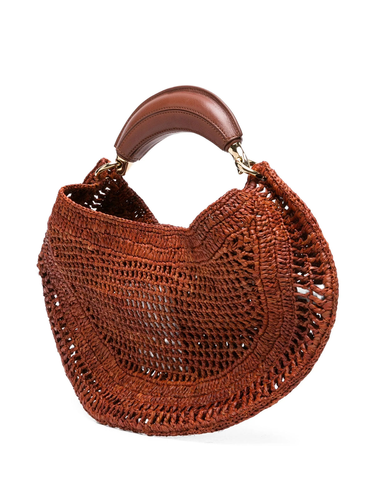 Summer Banana shoulder bag in raffia