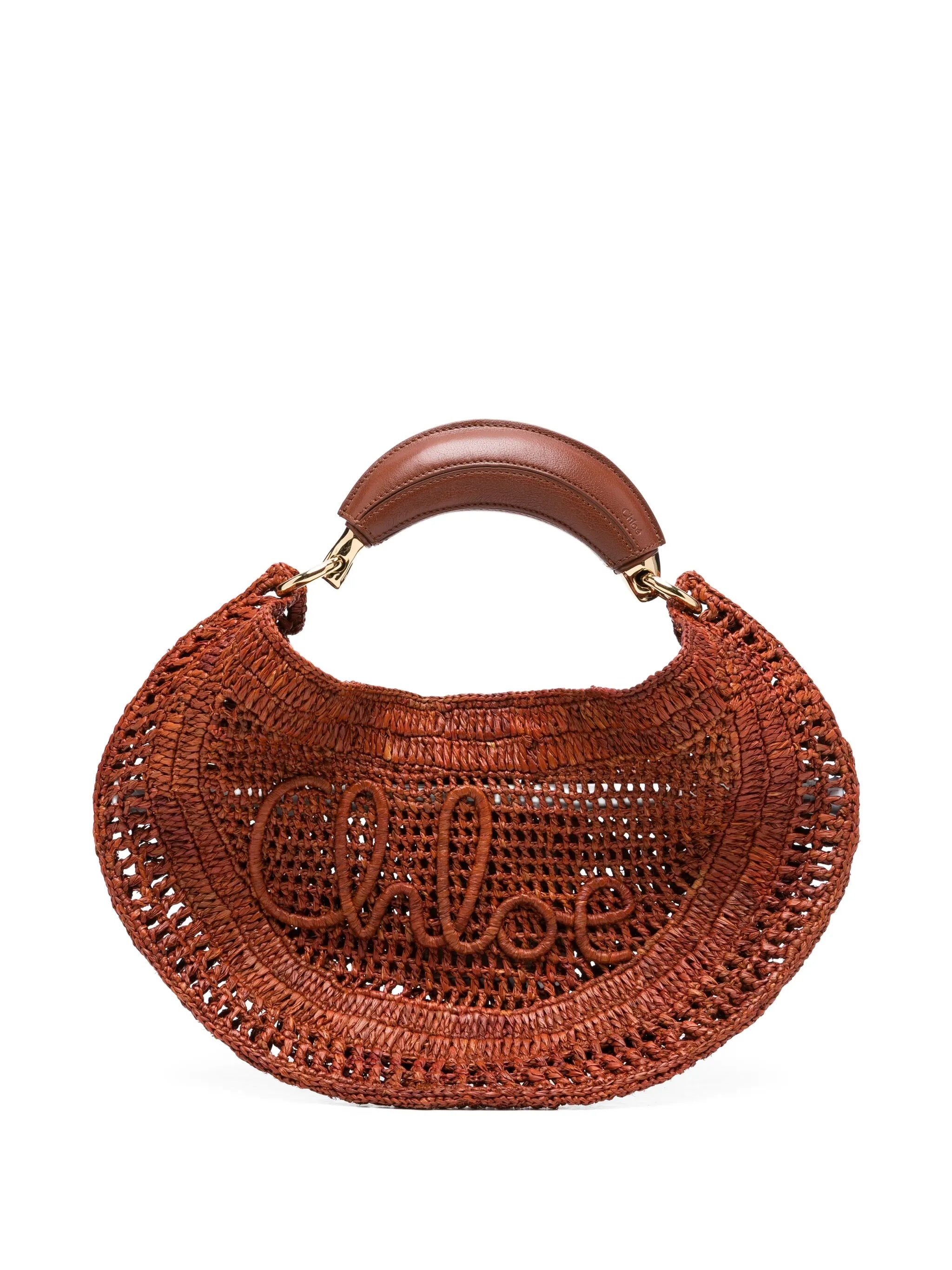 Summer Banana shoulder bag in raffia