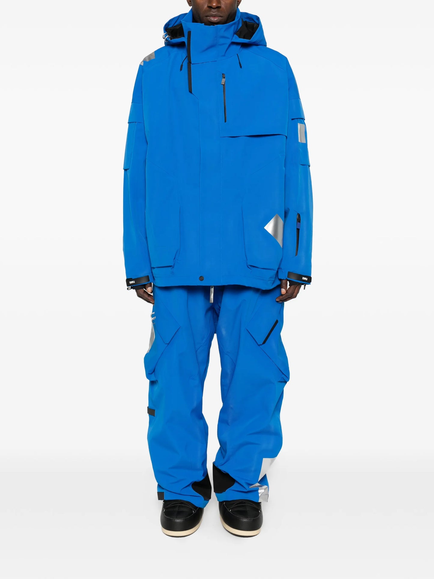 drawstring cargo ski trousers