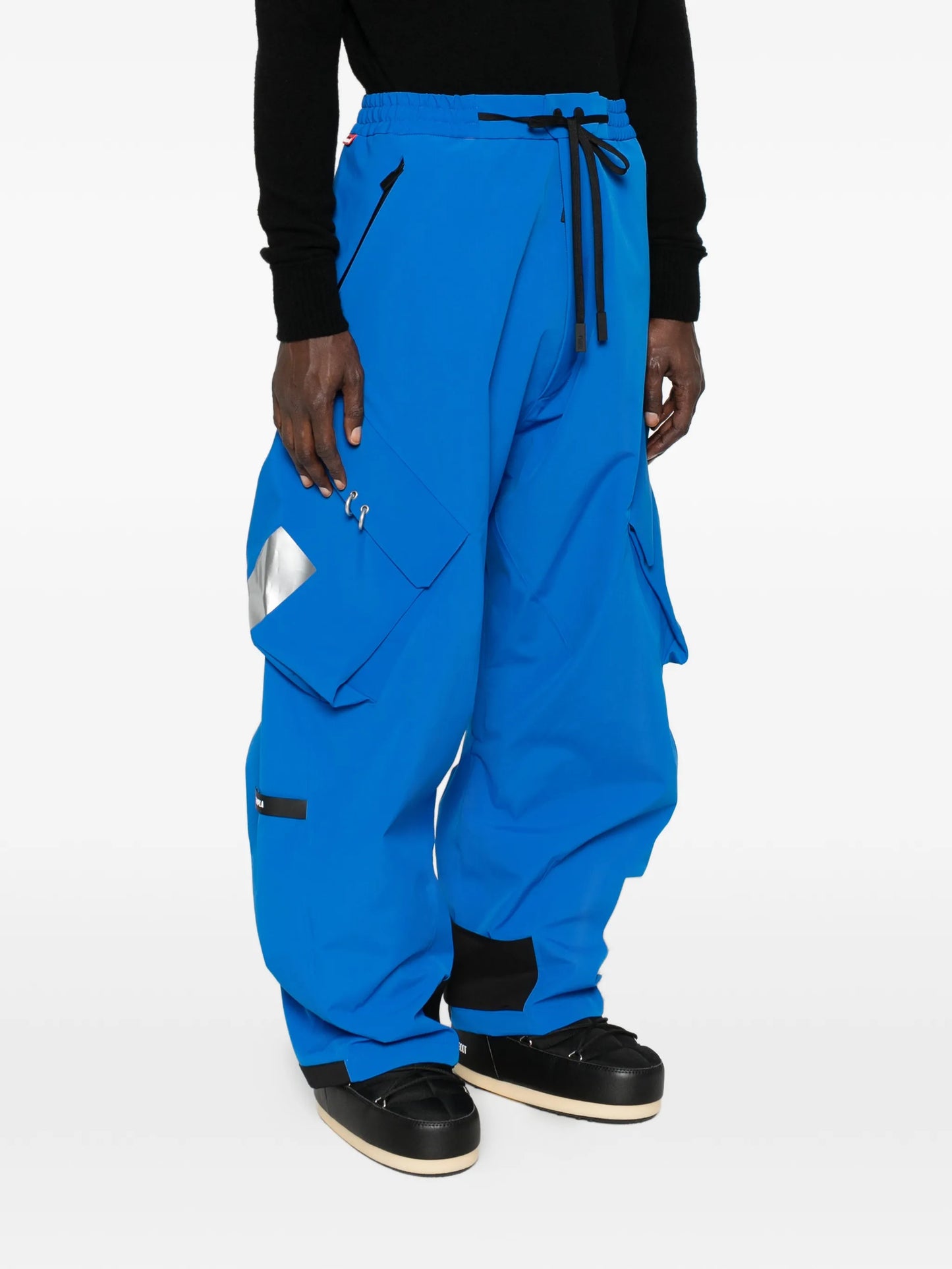 drawstring cargo ski trousers