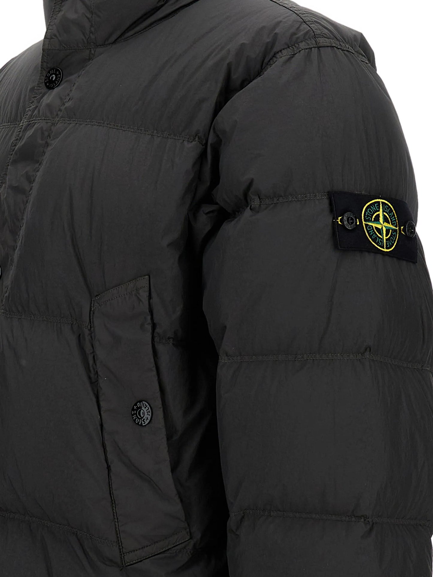 high-neck padded coat