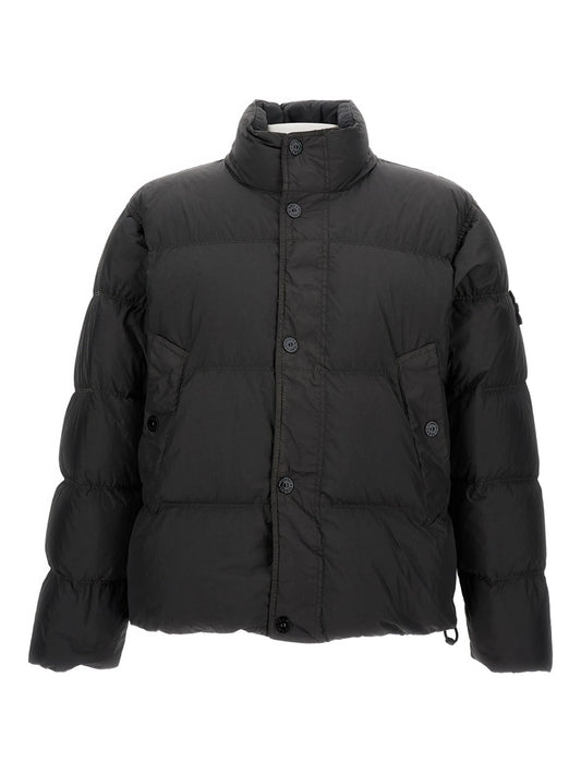 high-neck padded coat