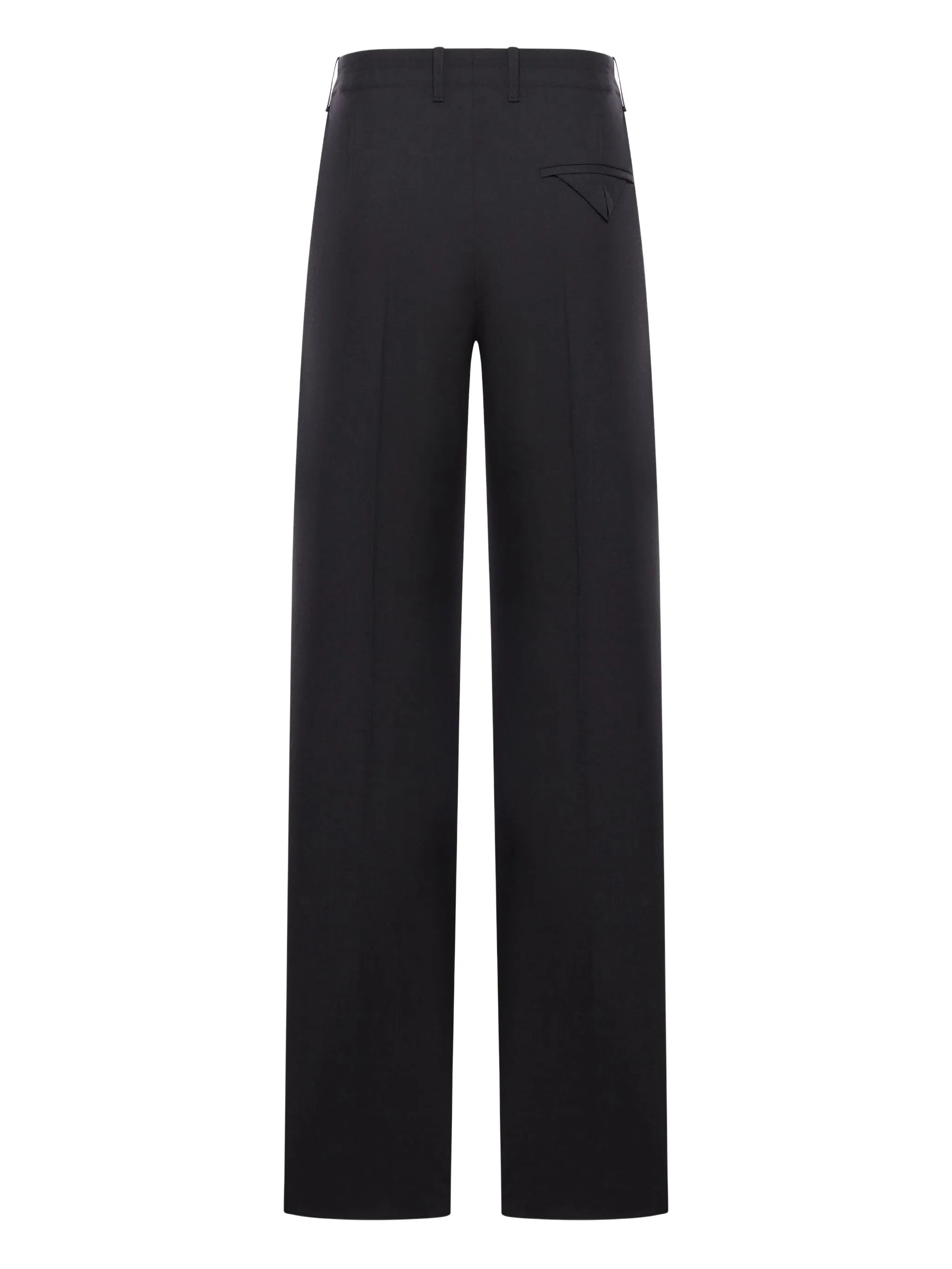 pocket-detail wool trousers