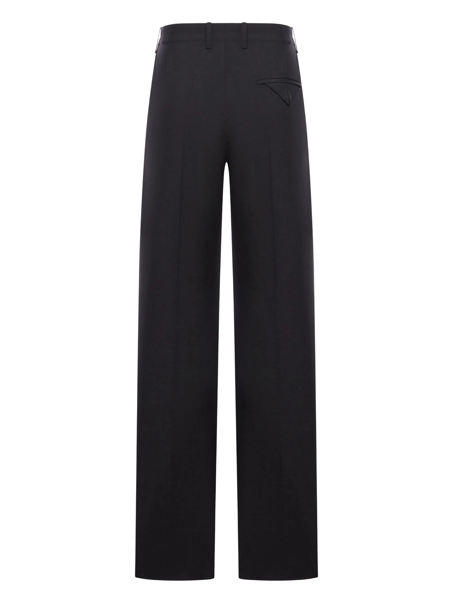 pocket-detail wool trousers