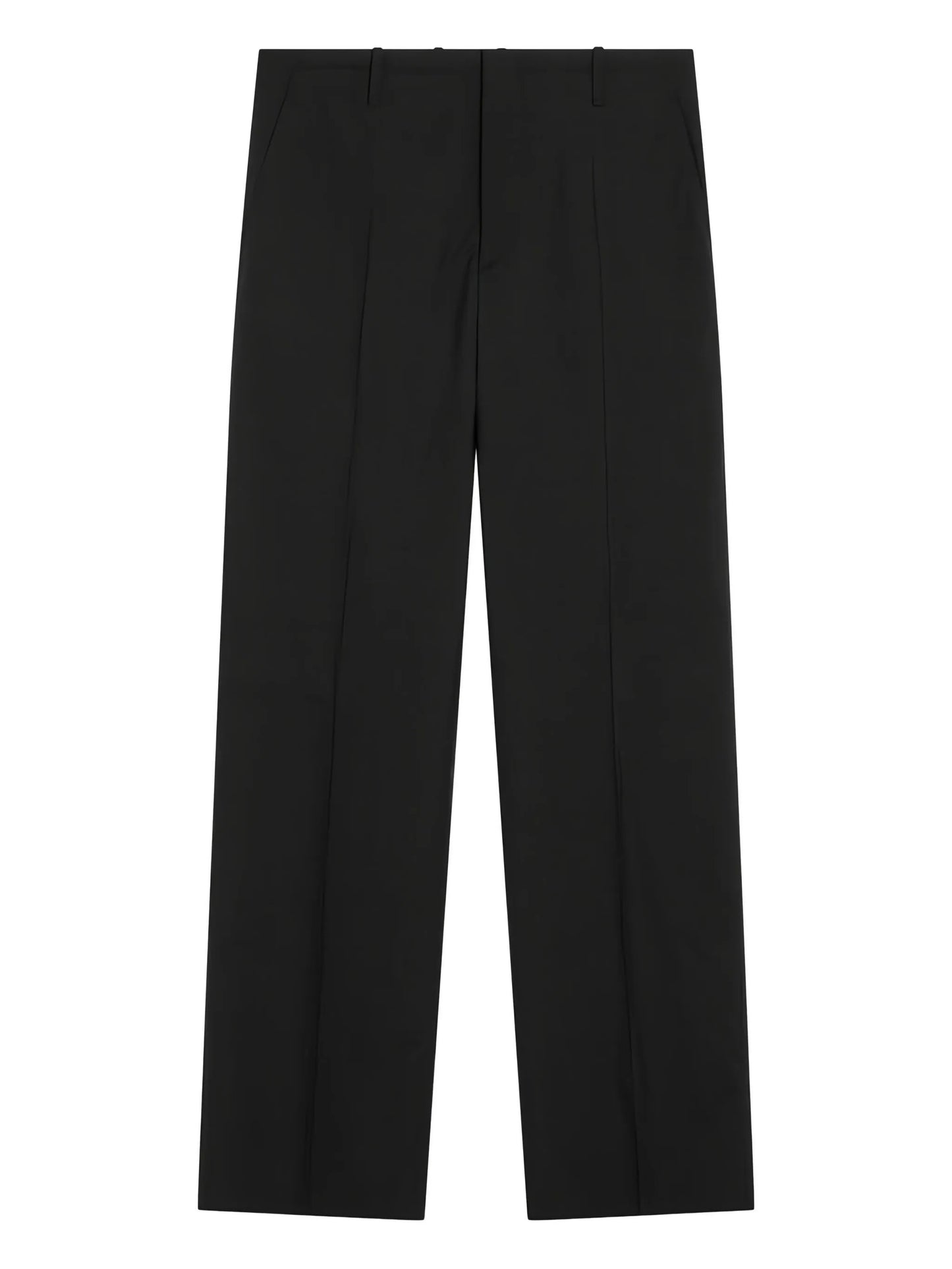 pocket-detail wool trousers