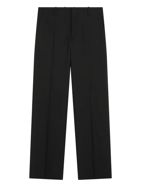 pocket-detail wool trousers