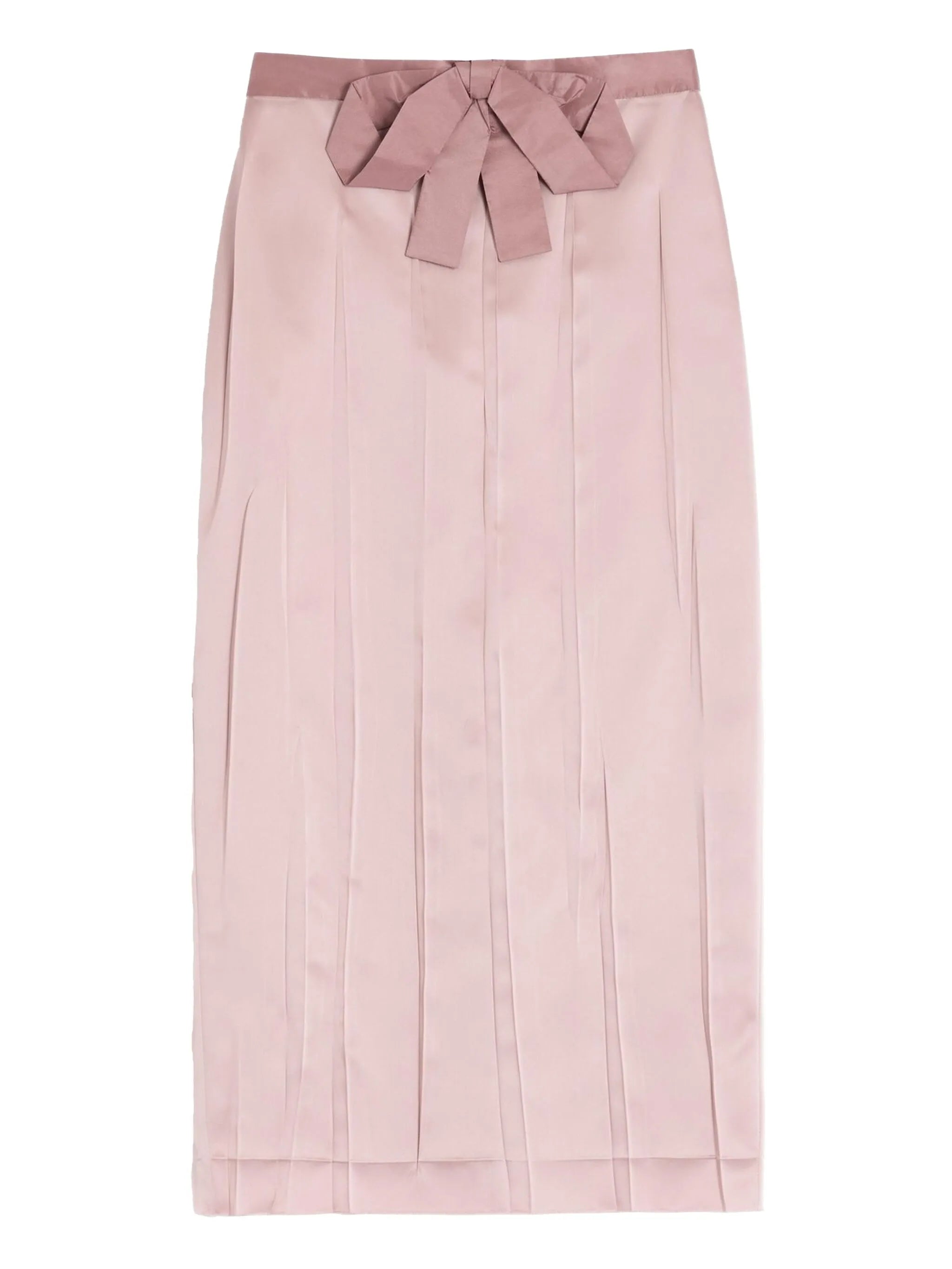 bow-detail midi skirt