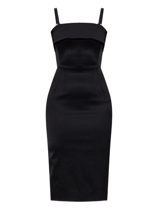 satin strap mini dress
