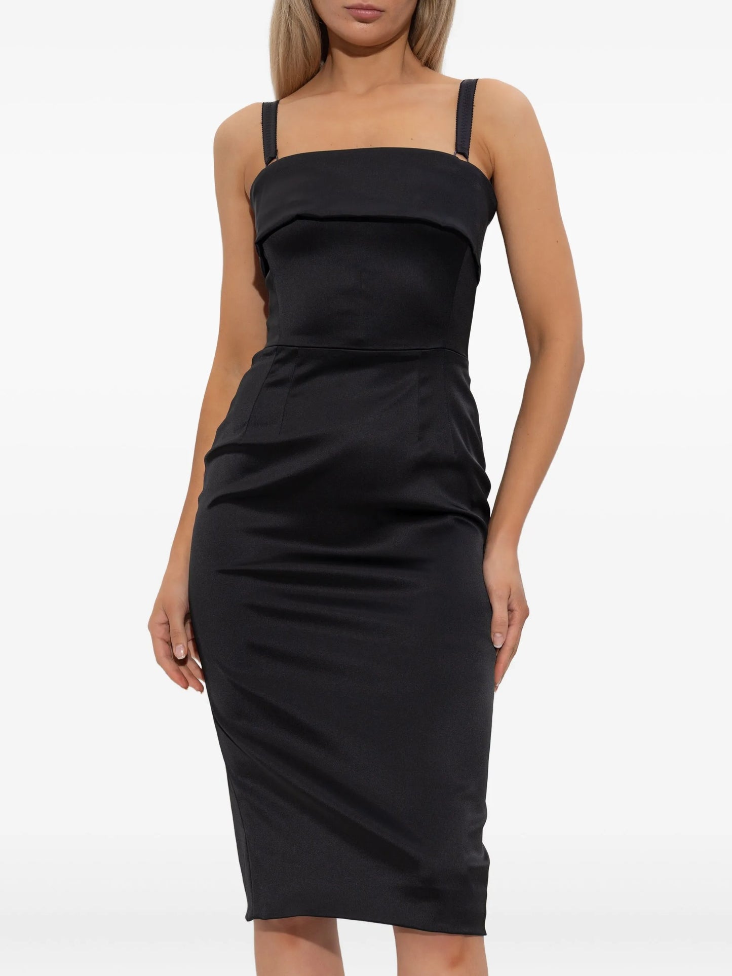 satin strap dress