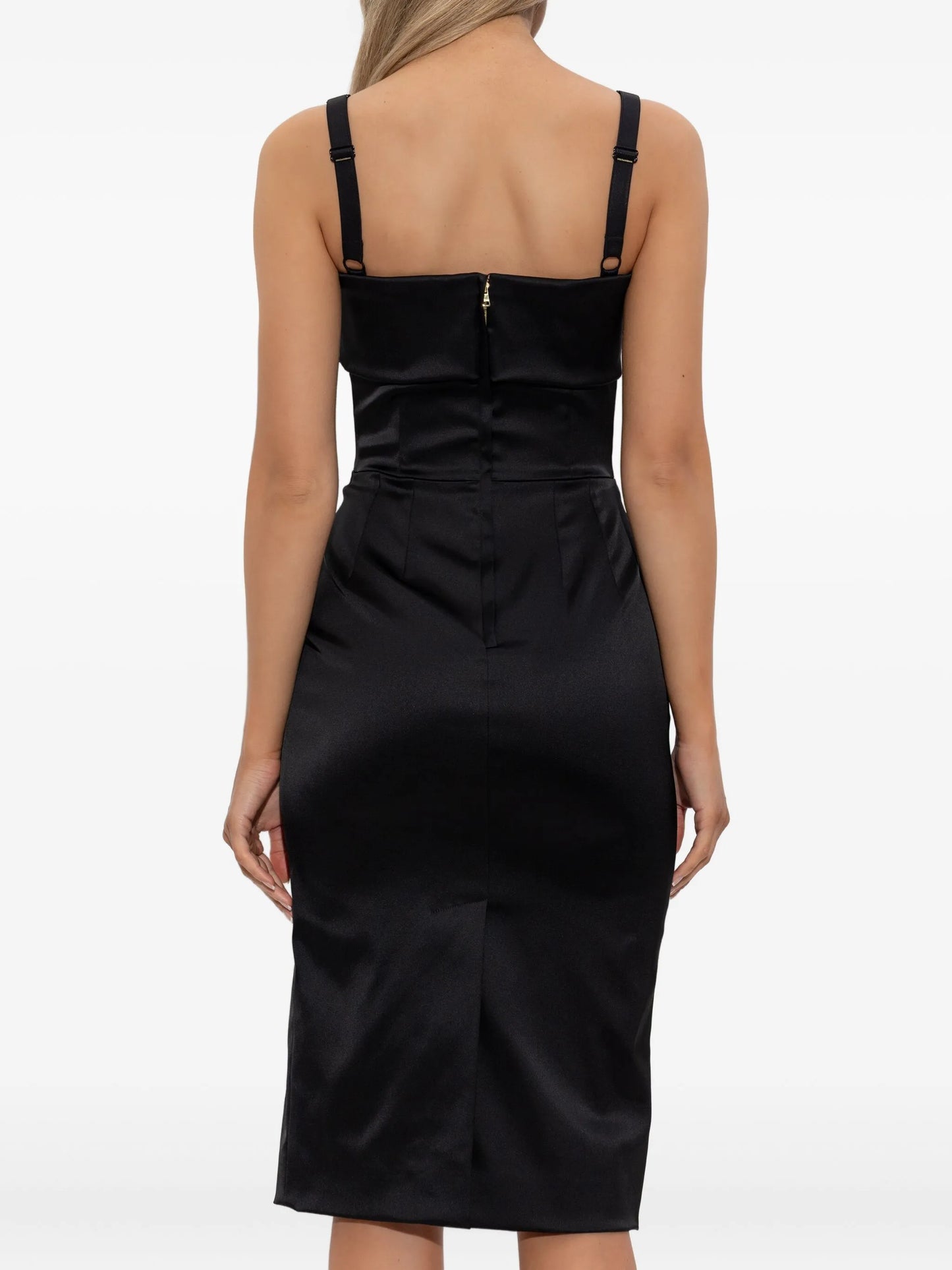 satin strap dress