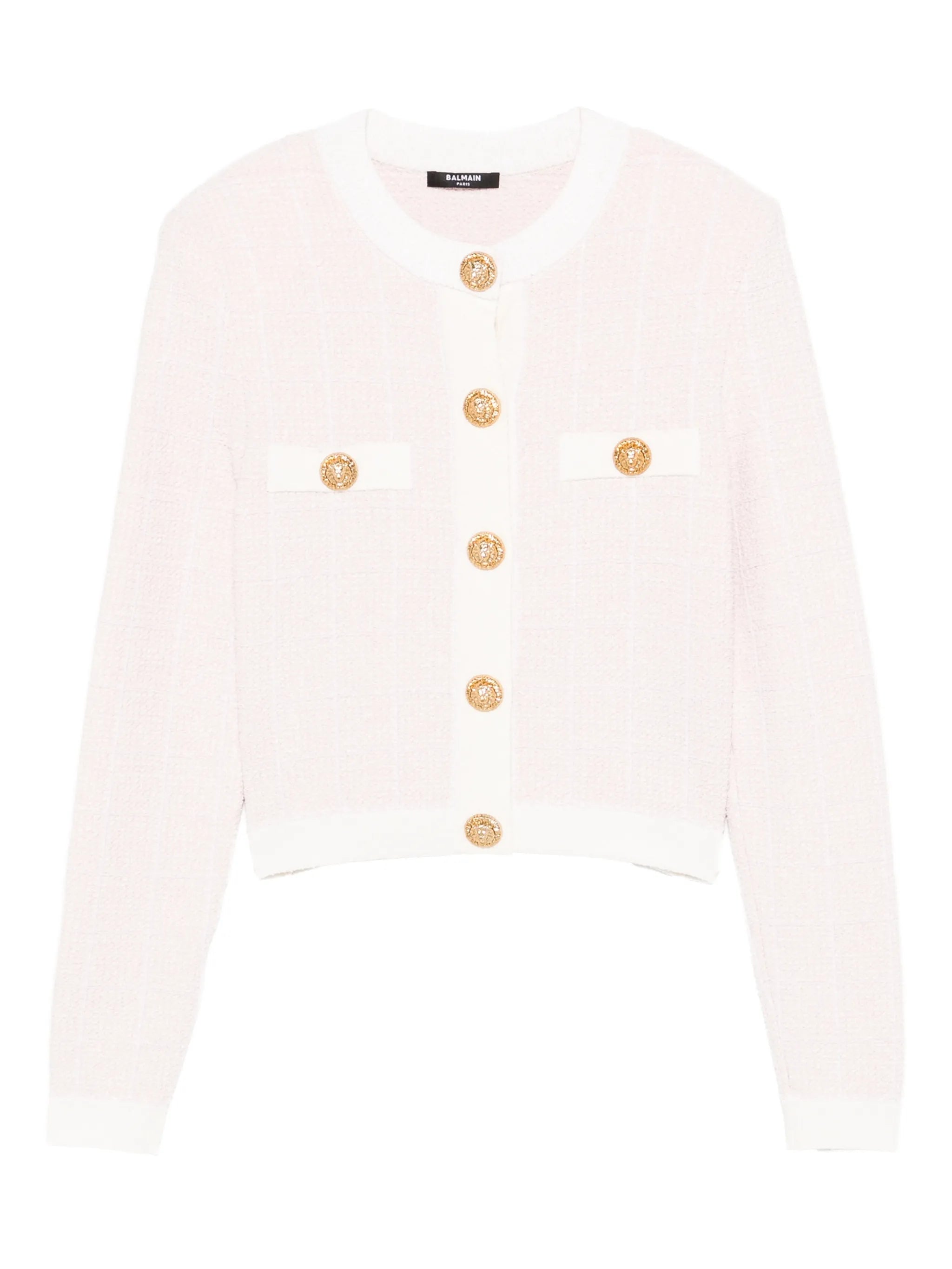 light tweed cardigan