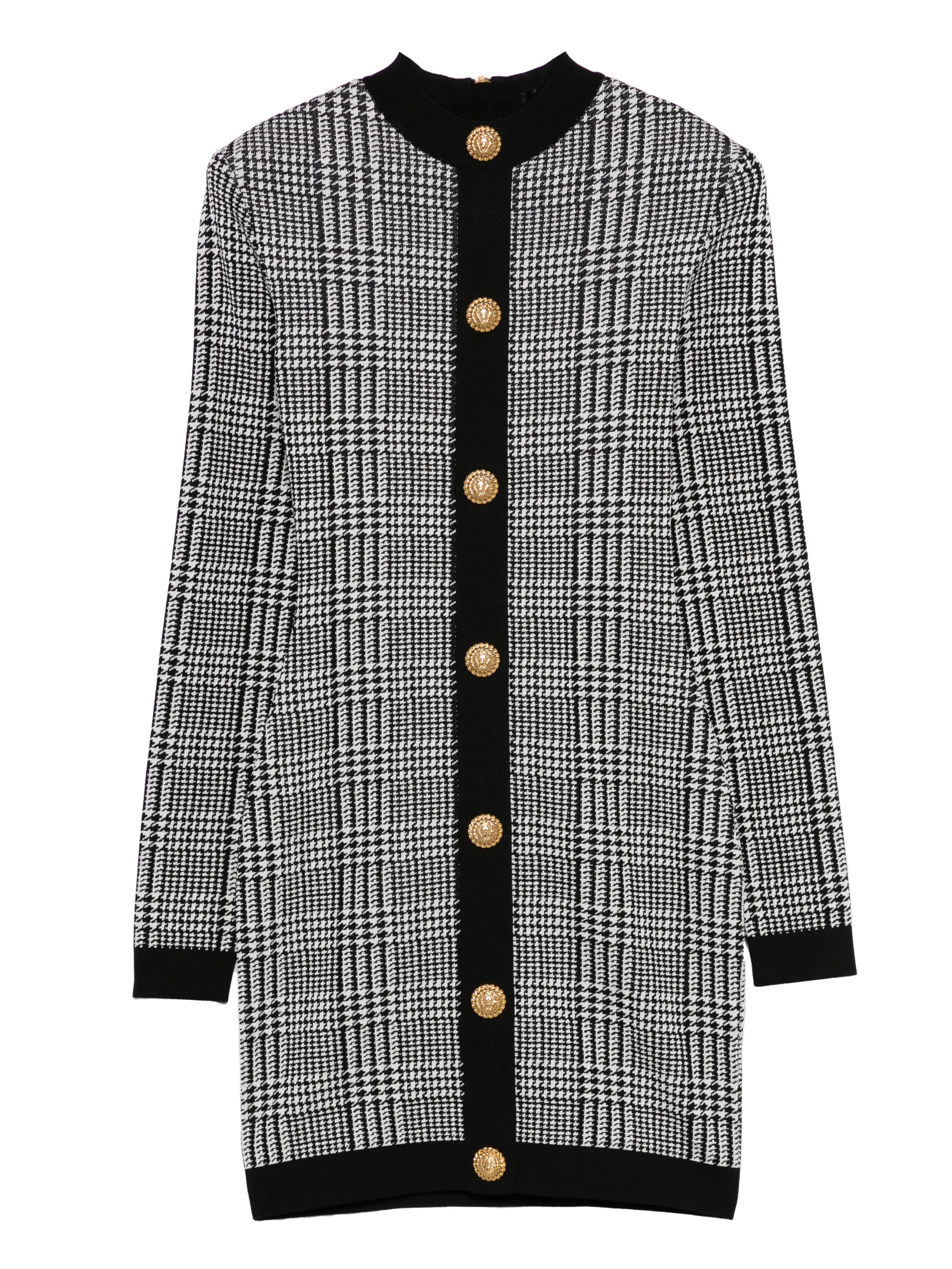 button-embellishment mini dress