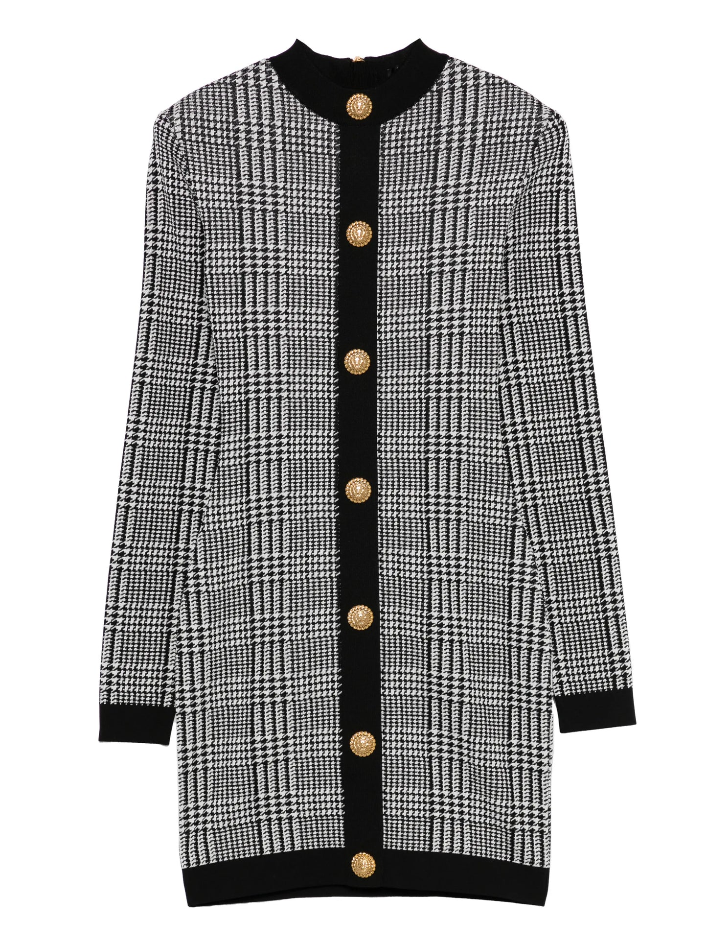 button-embellishment mini dress