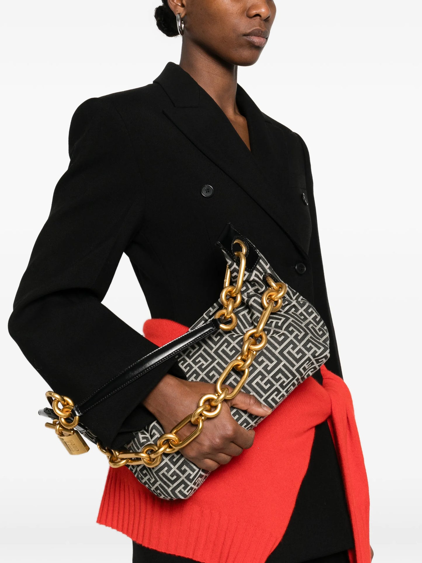 medium monogram chain sync tote bag