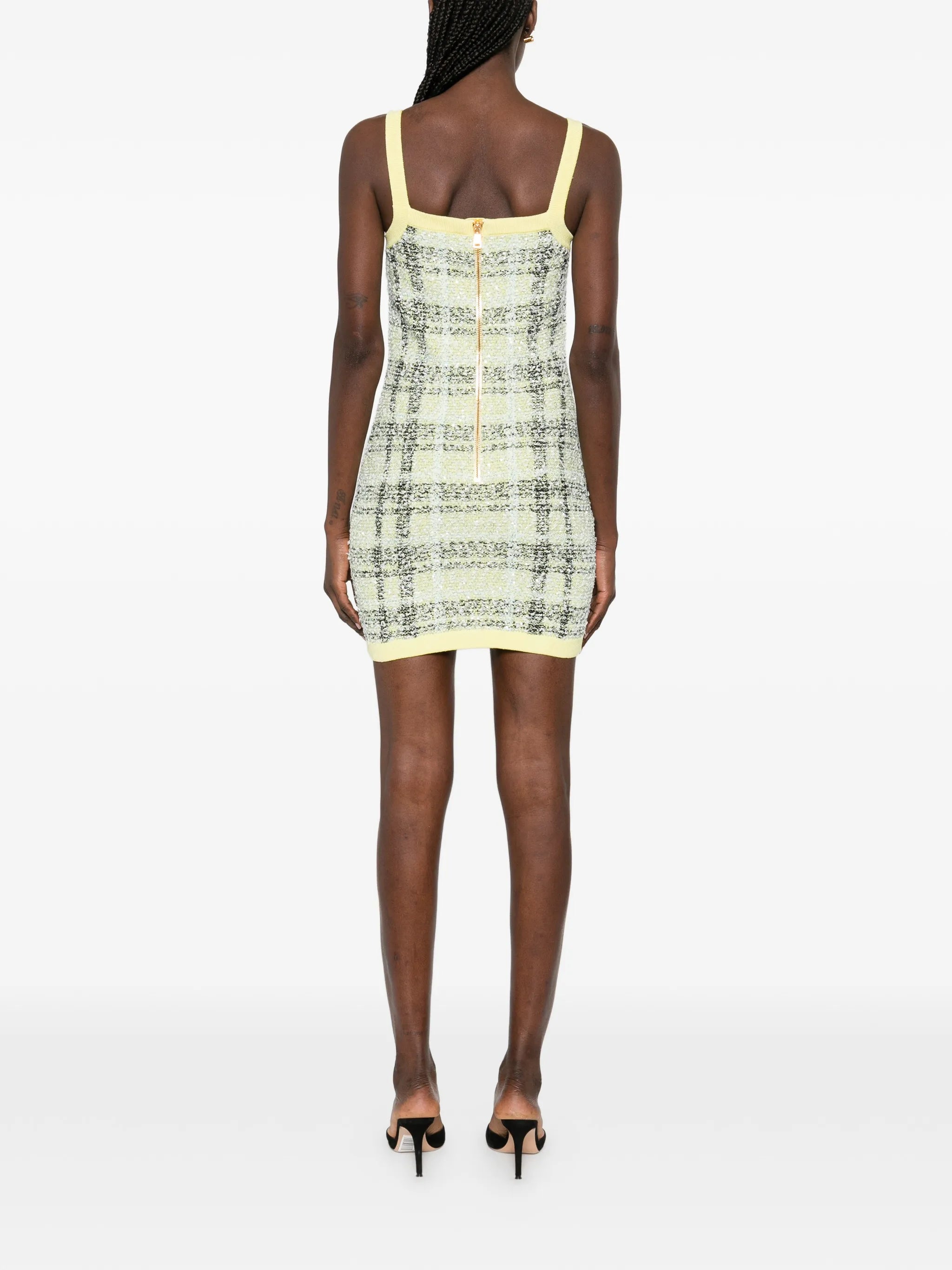 buttoned mini dress