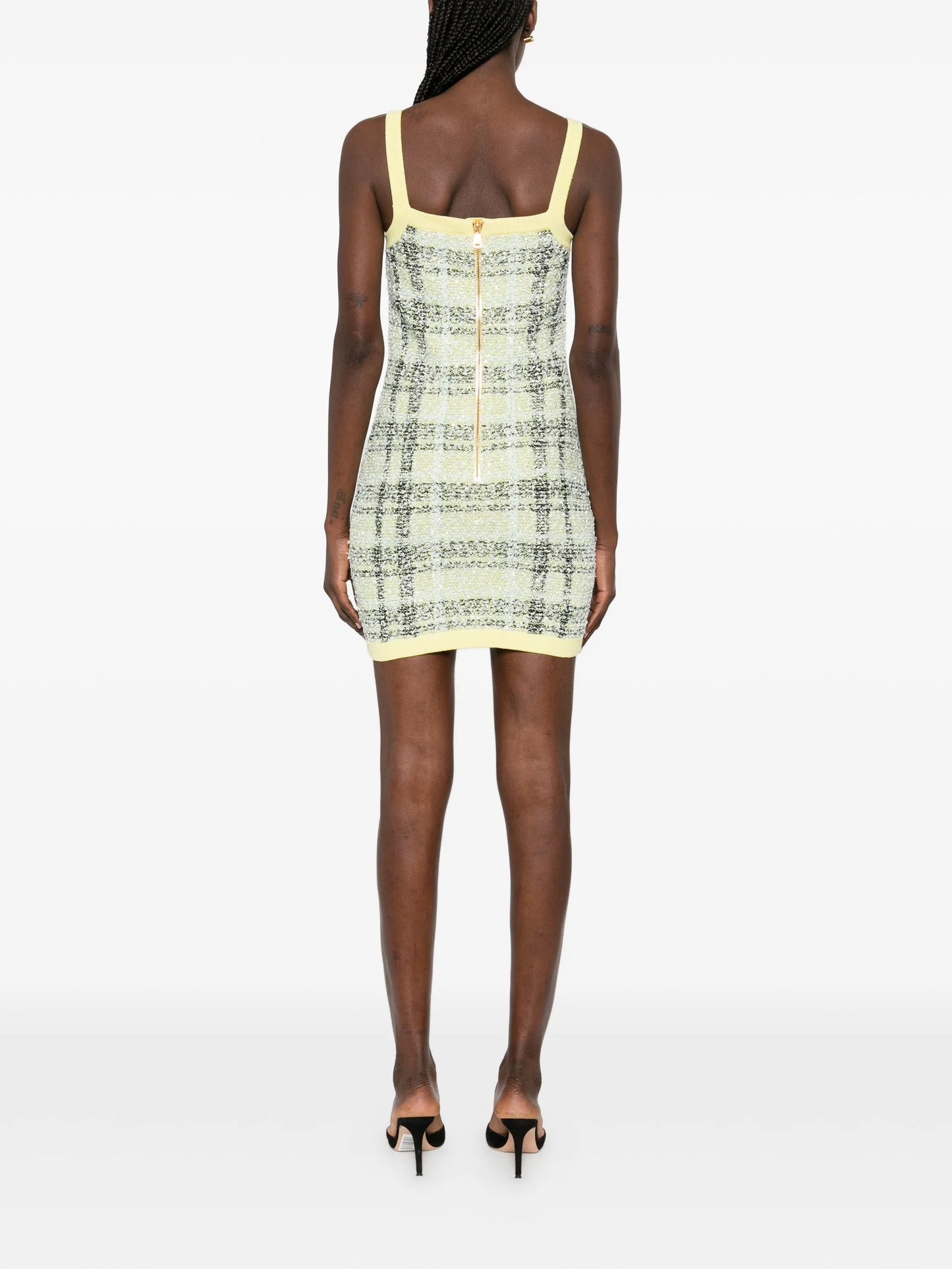buttoned mini dress