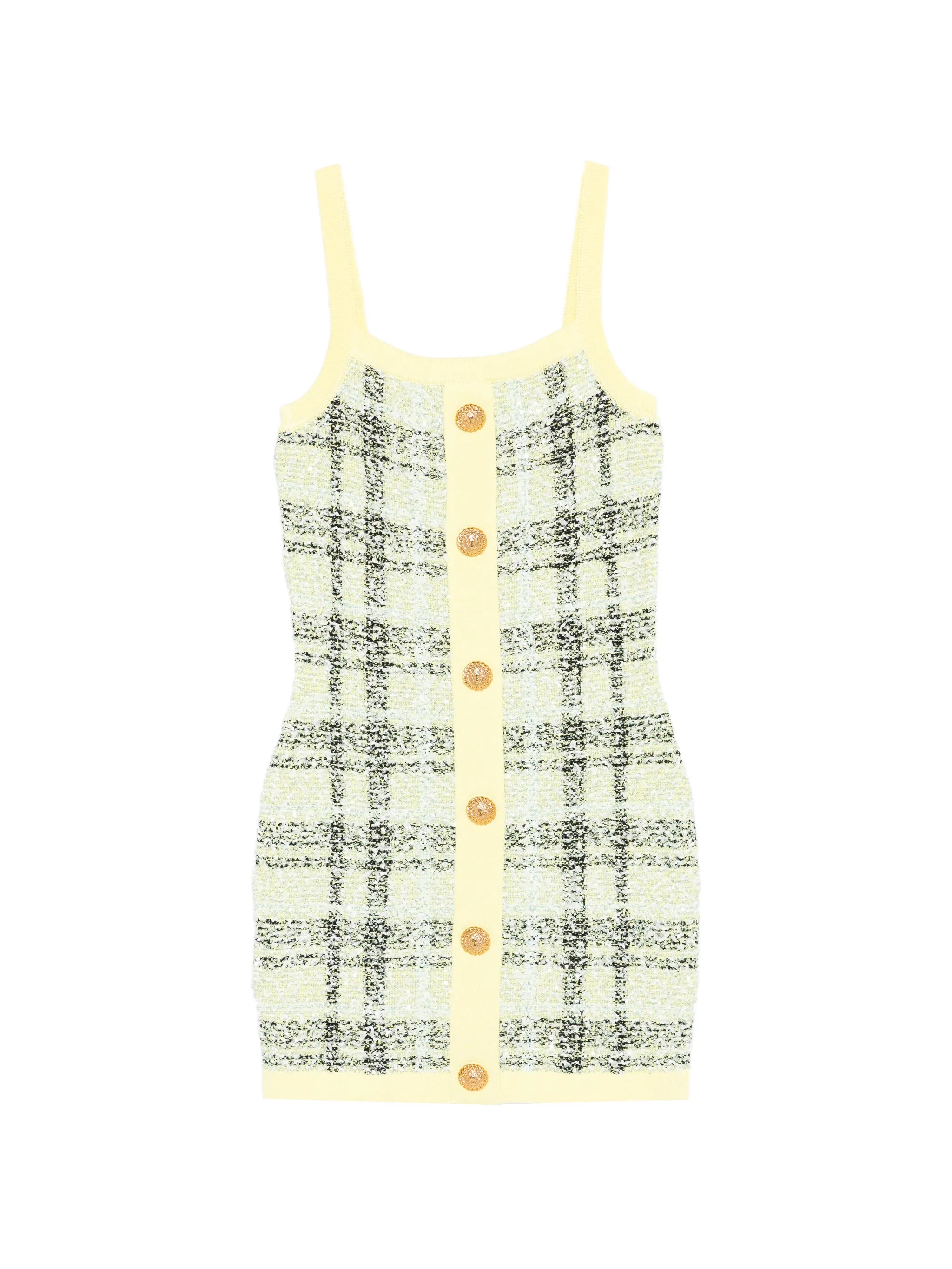 buttoned mini dress