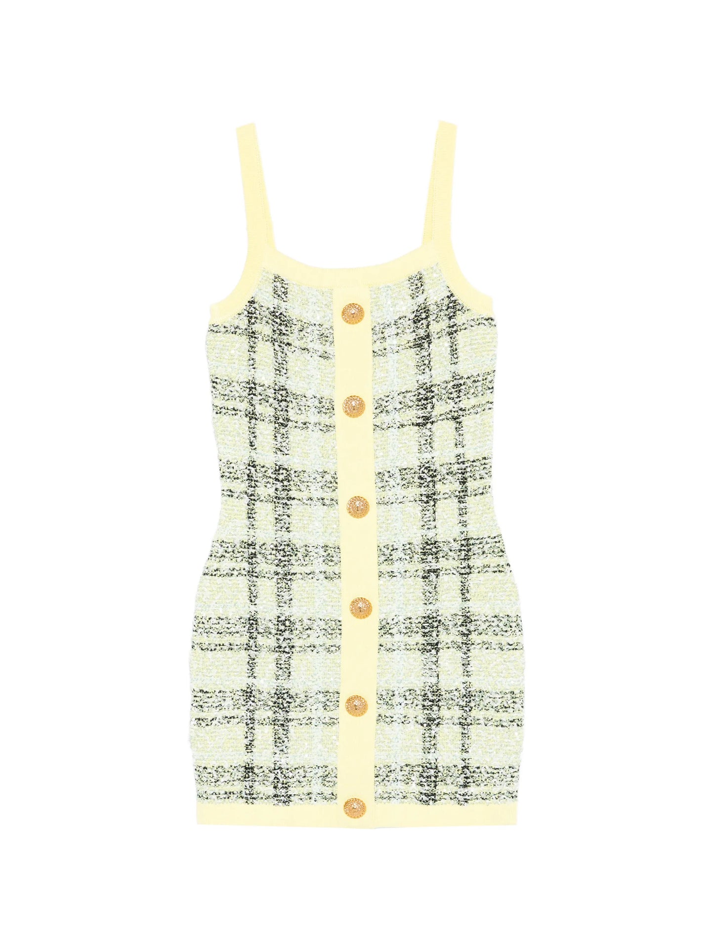 buttoned mini dress