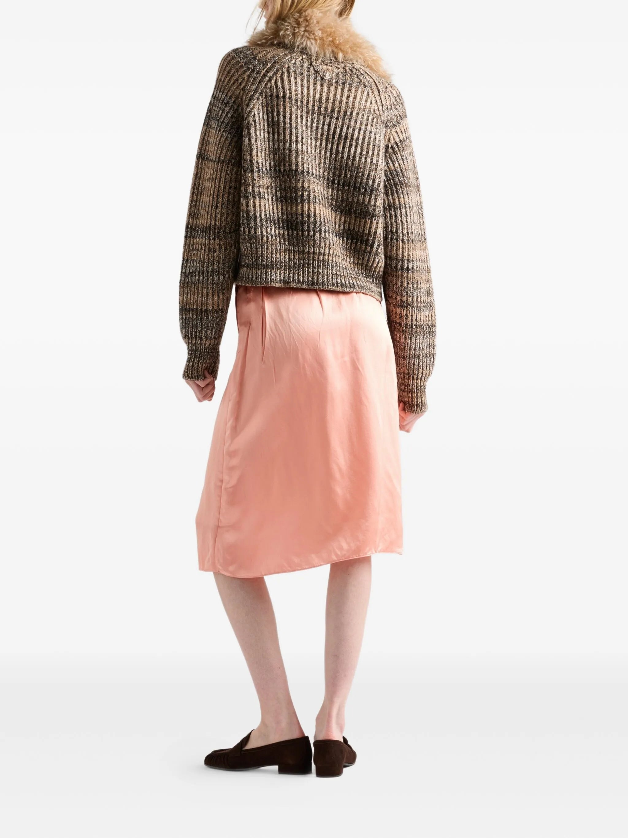 ribbed-knit sweater