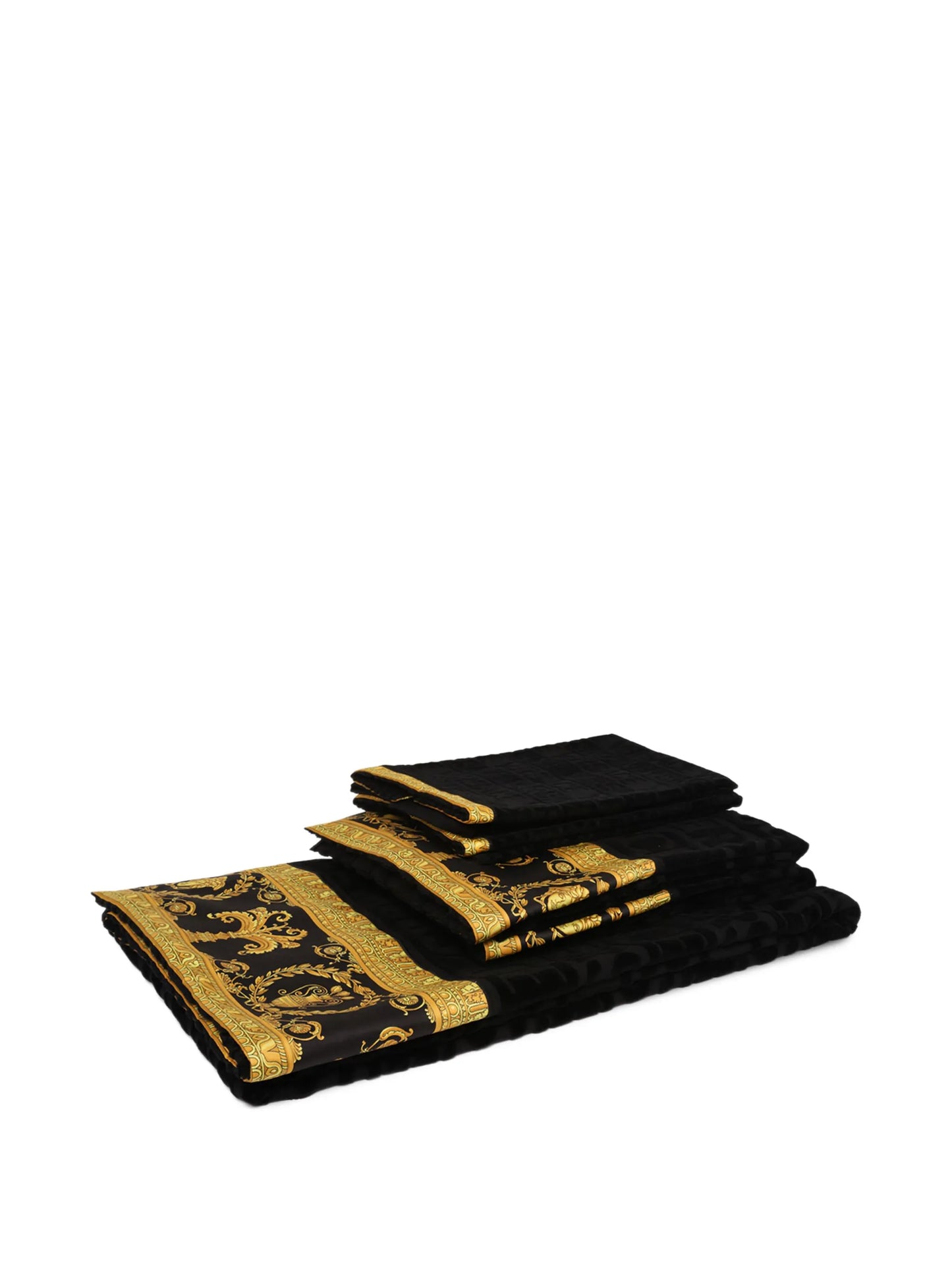 Barocco-print towel