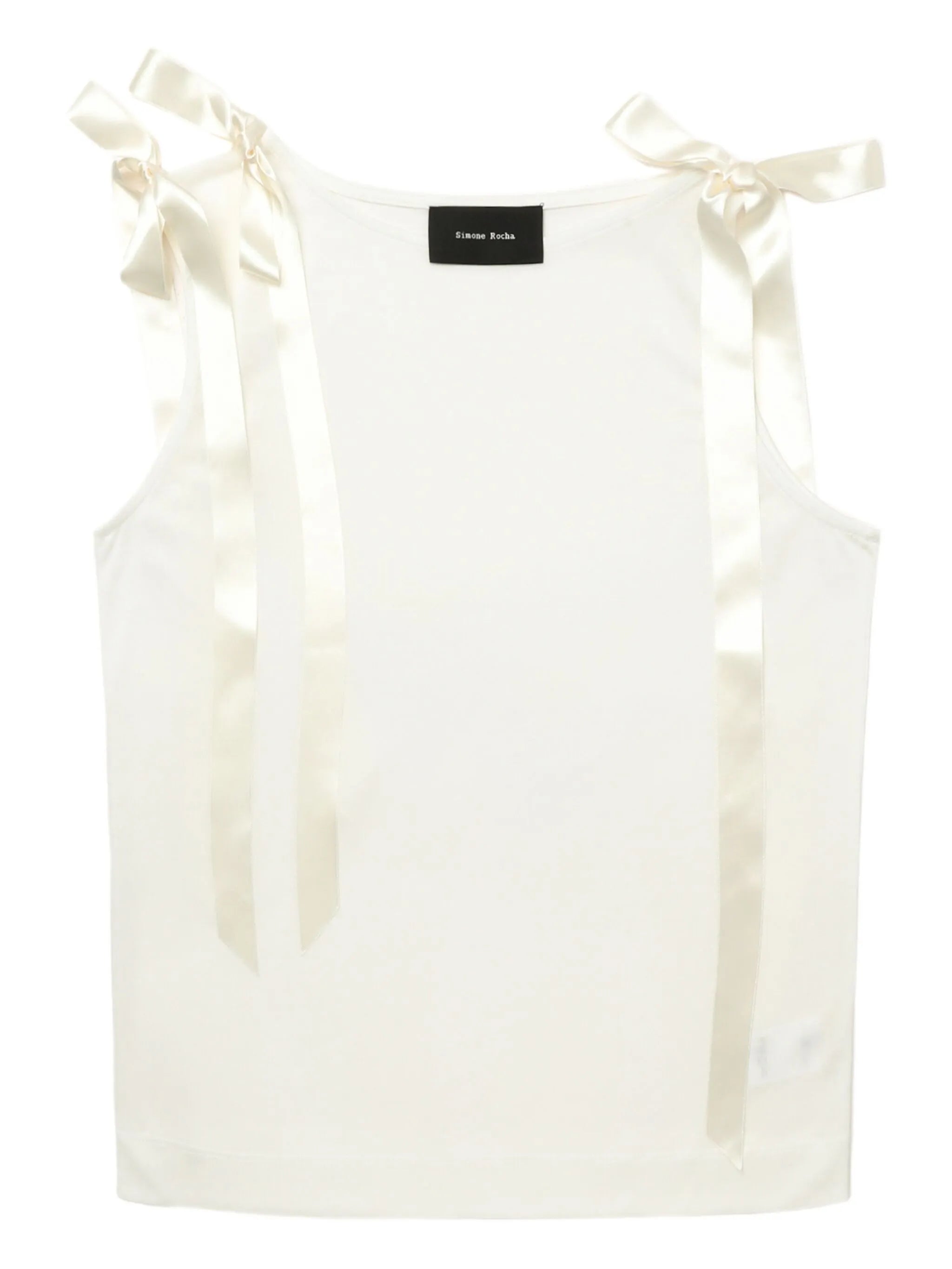 ribbon-detail sleeveless top