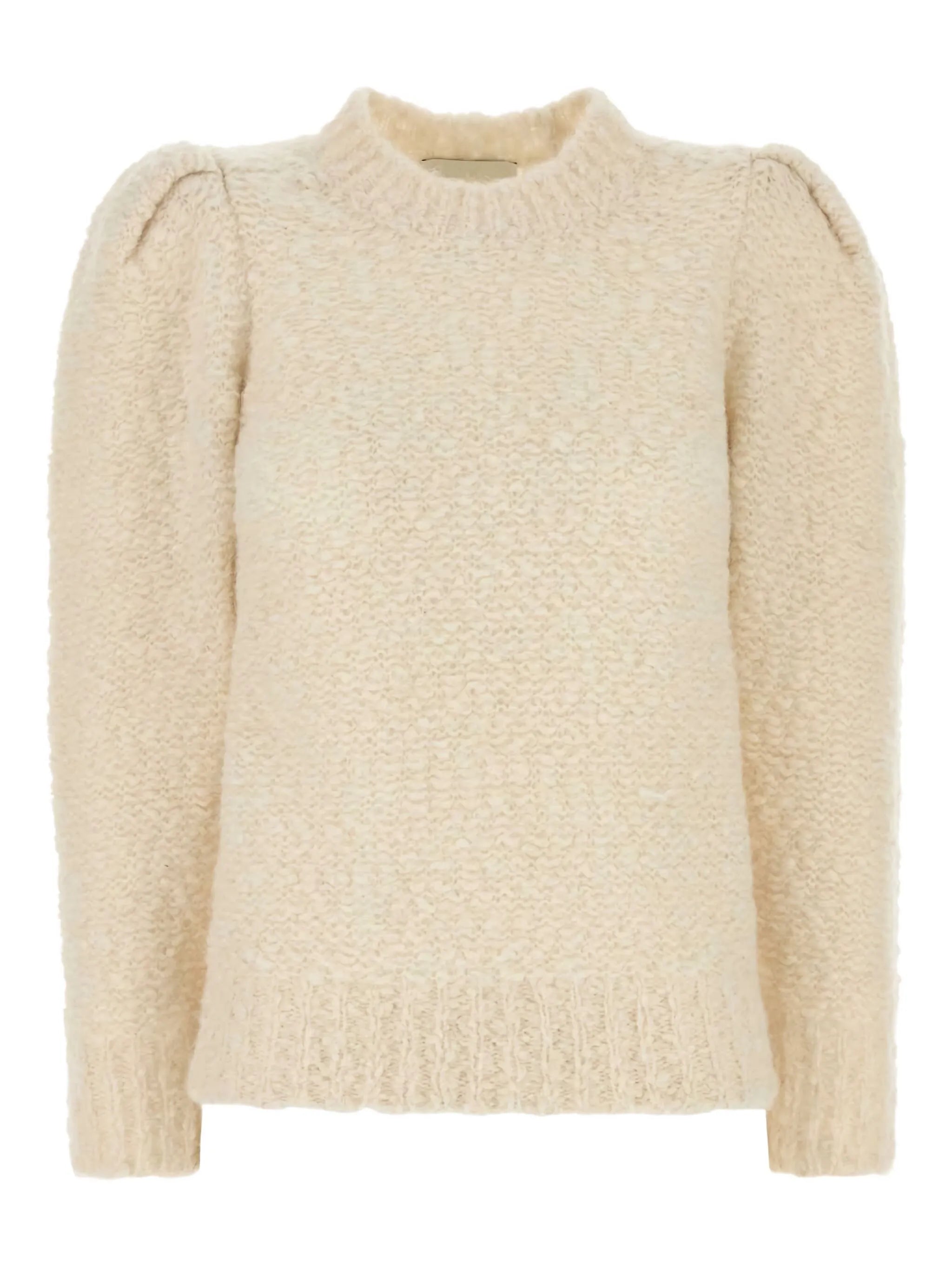 puff-sleeve sweater