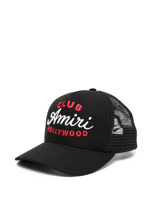 embroidered mesh trucker cap