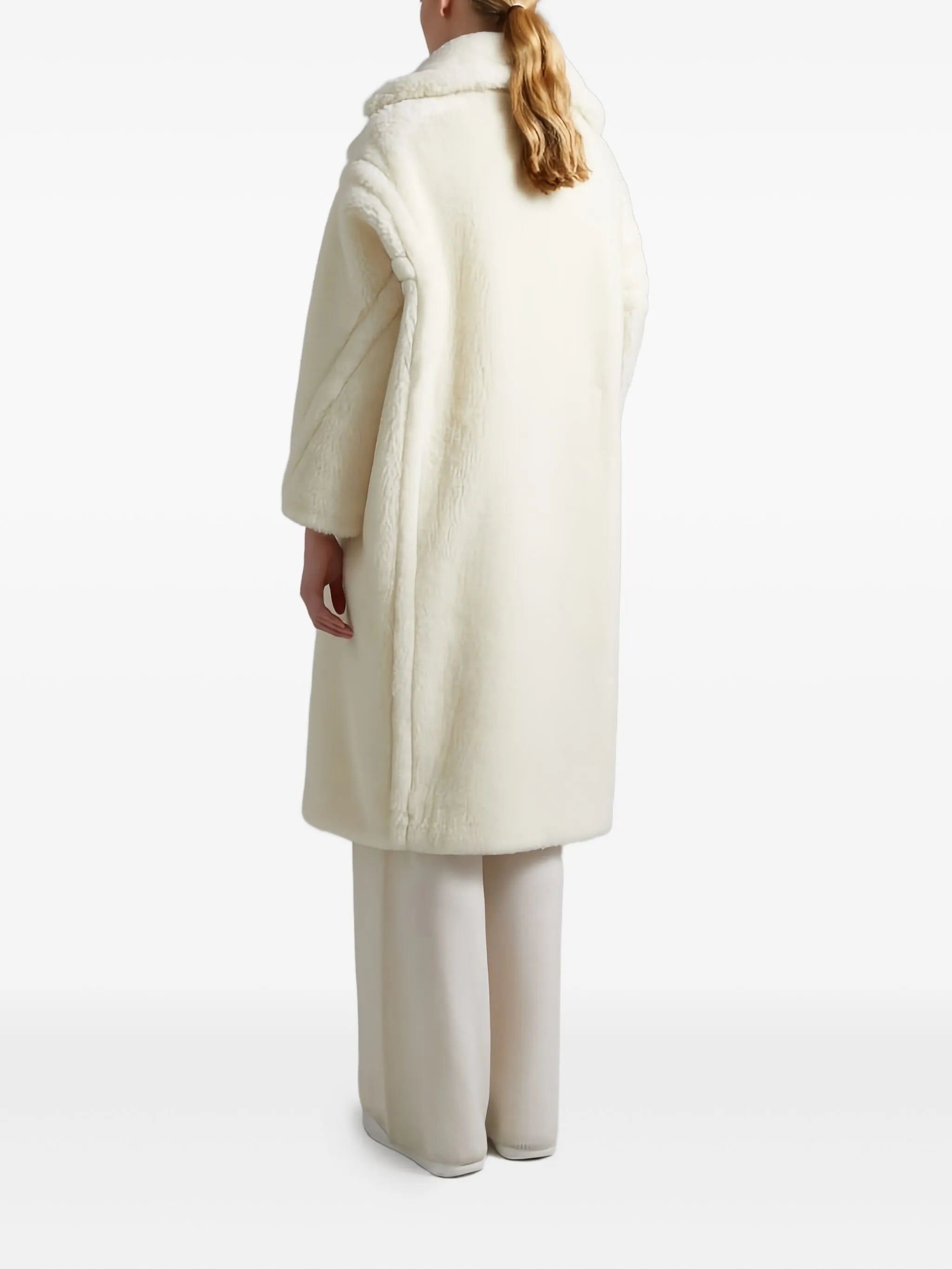 Teddy Bear Icon double-breasted coat