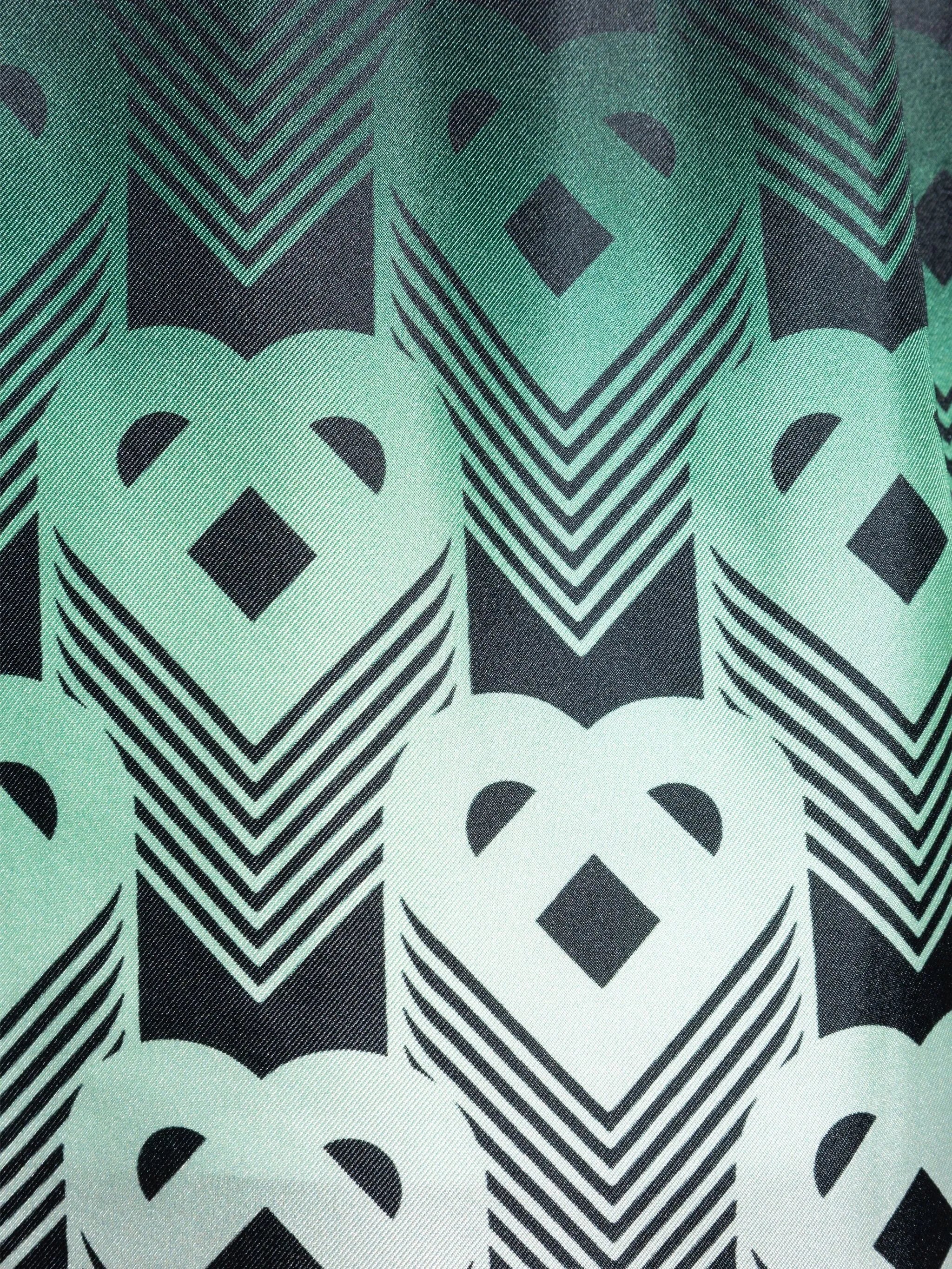 gradient monogram silk shorts