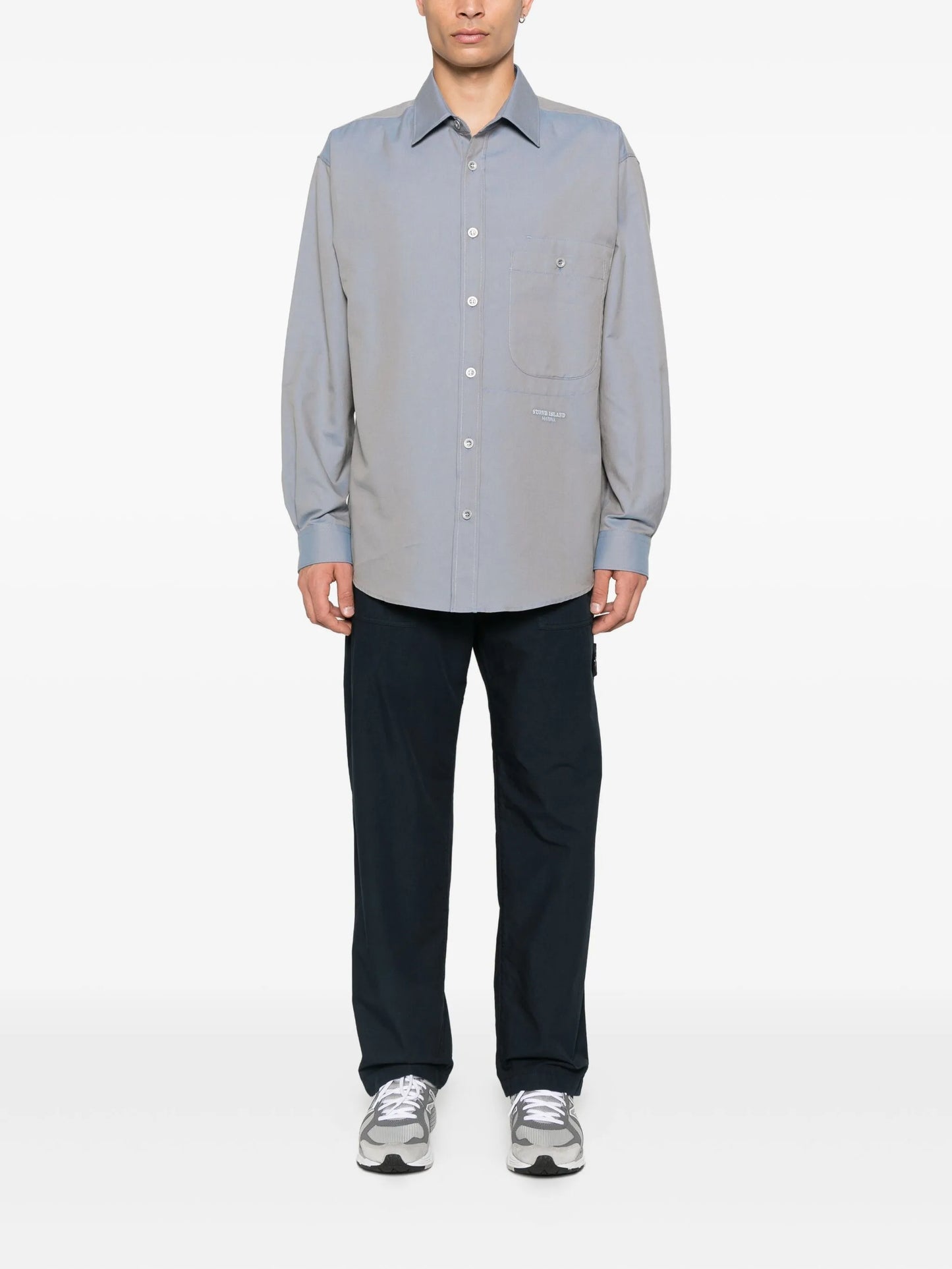 1100003 patch-pocket button-down shirt