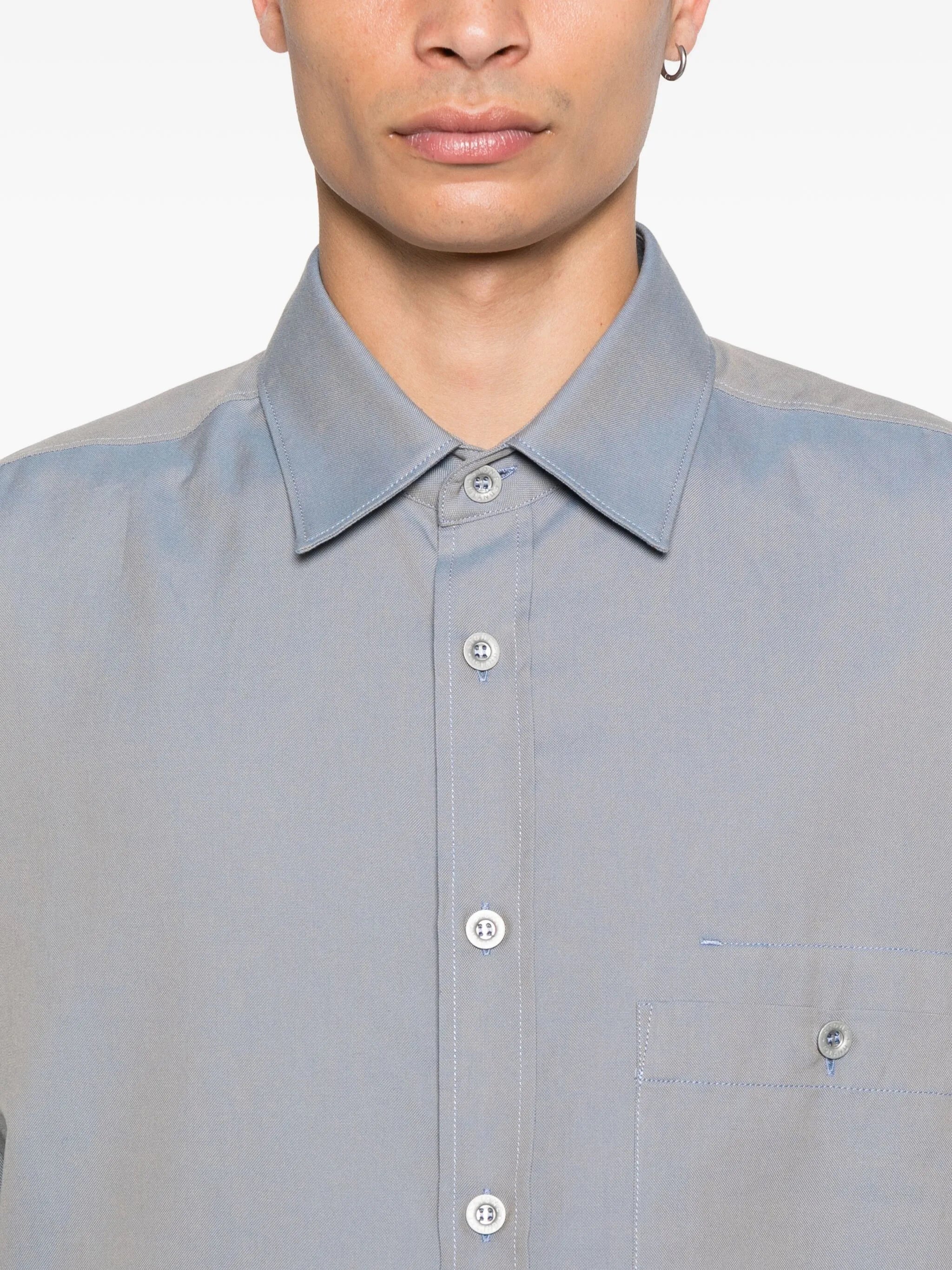 1100003 patch-pocket button-down shirt