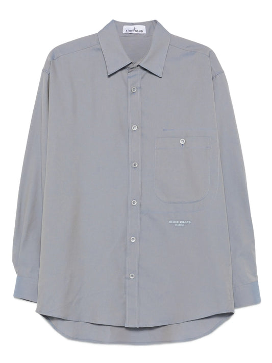1100003 patch-pocket button-down shirt