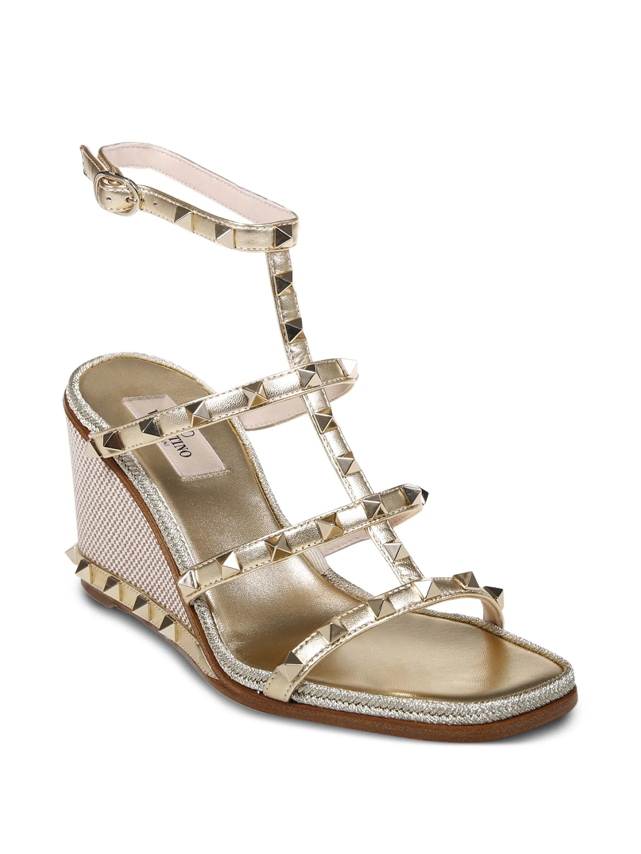 80mm studded wedge-heel sandals