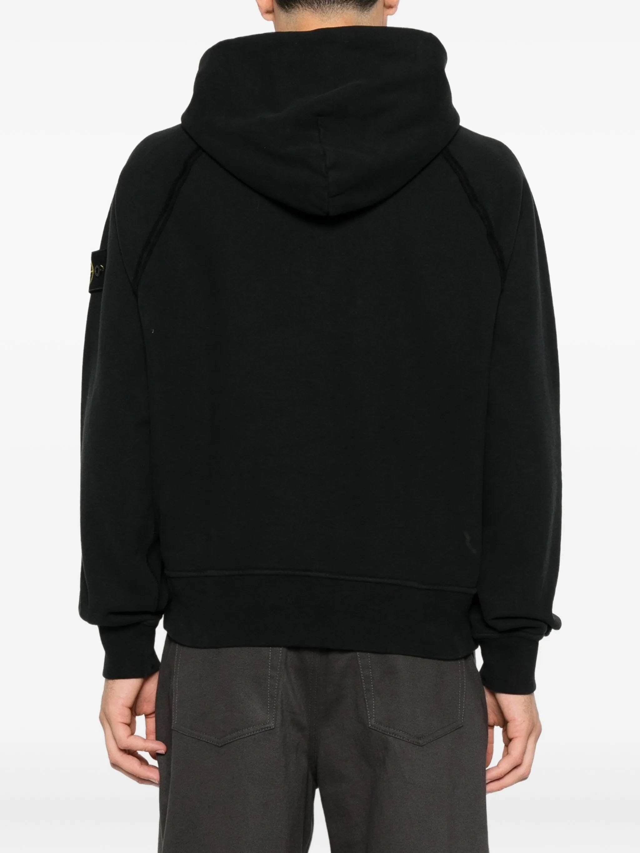 logo-patch pouch-pocket hoodie