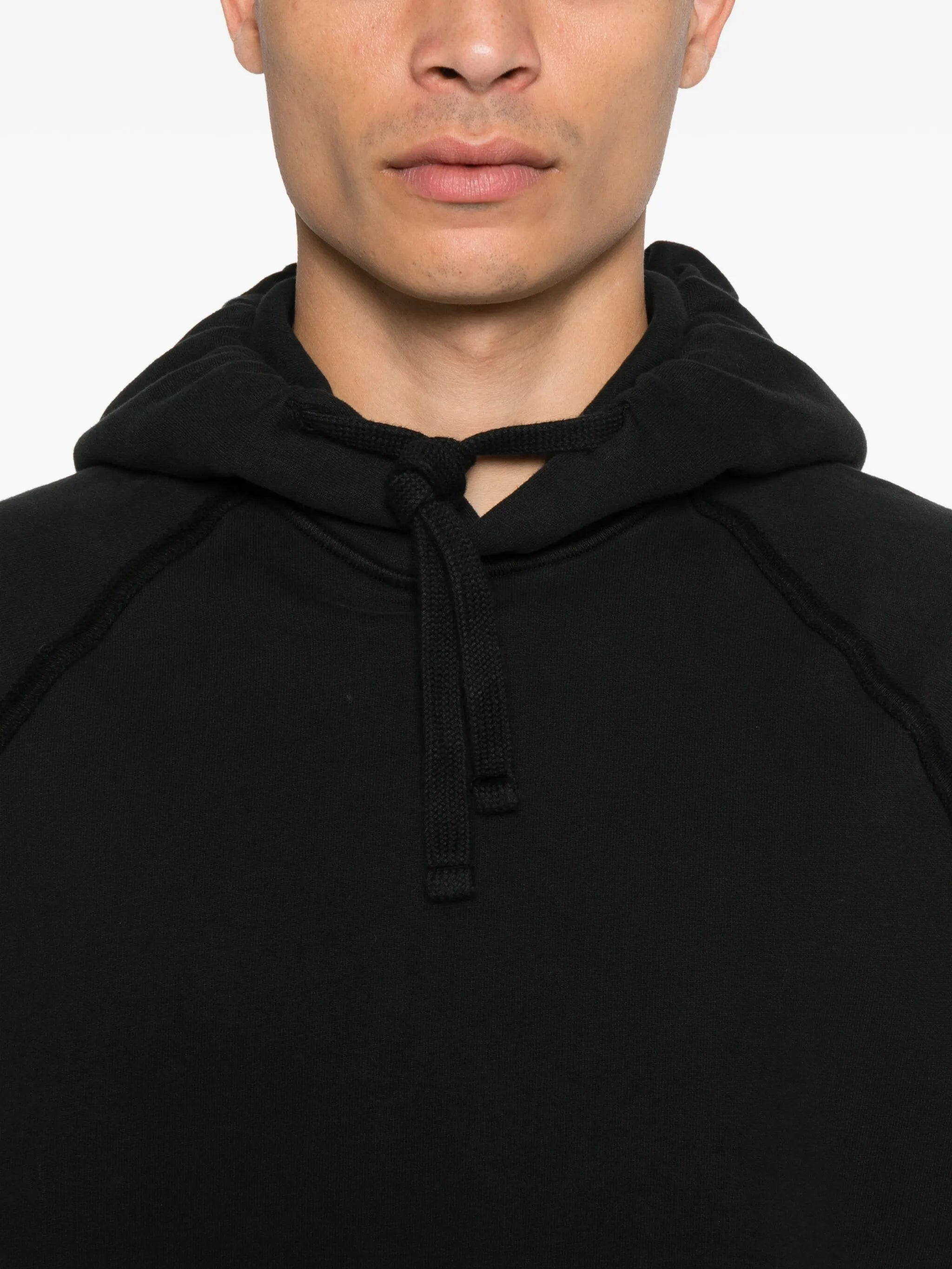 logo-patch pouch-pocket hoodie