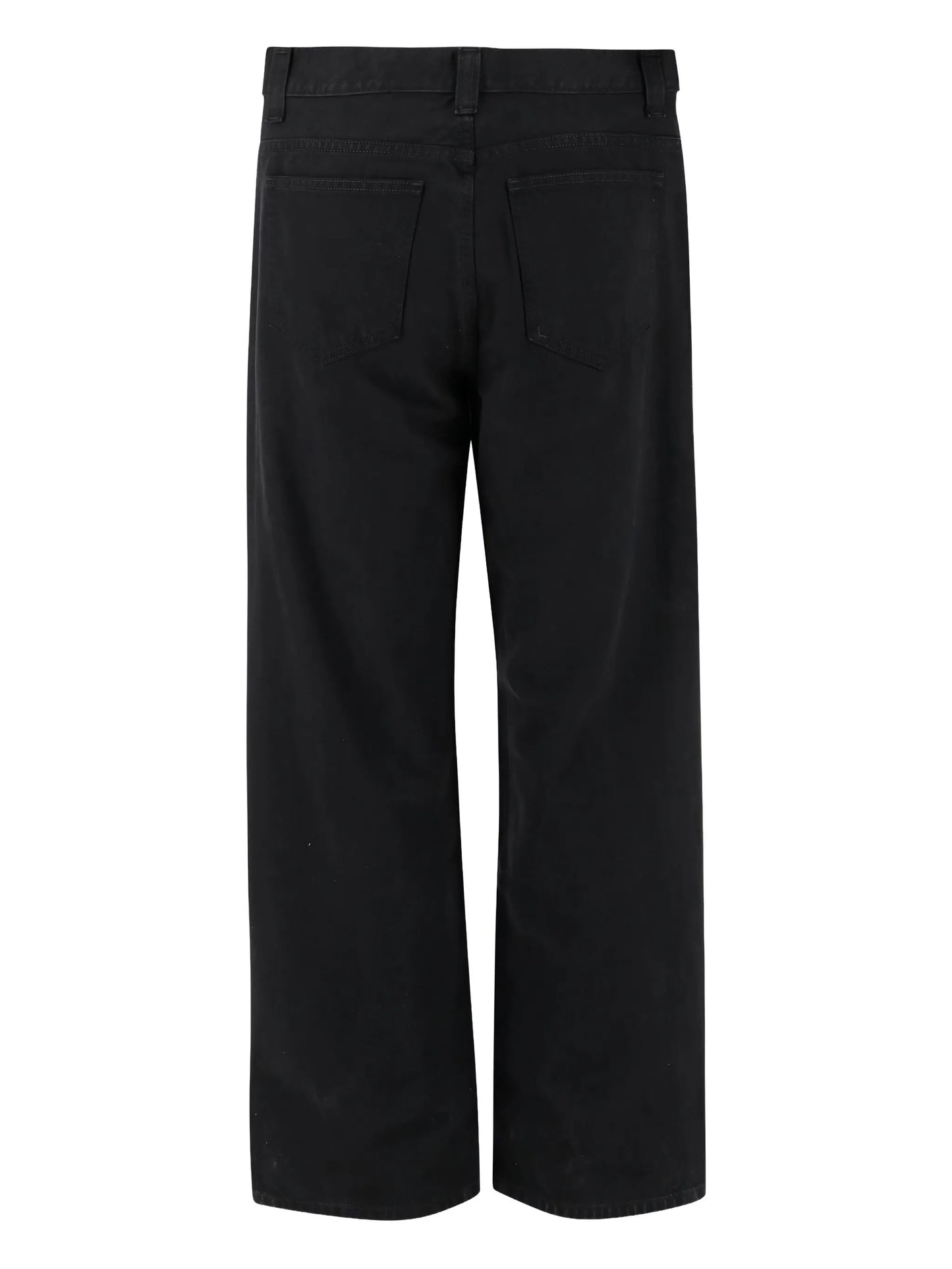 cotton straight-leg jeans