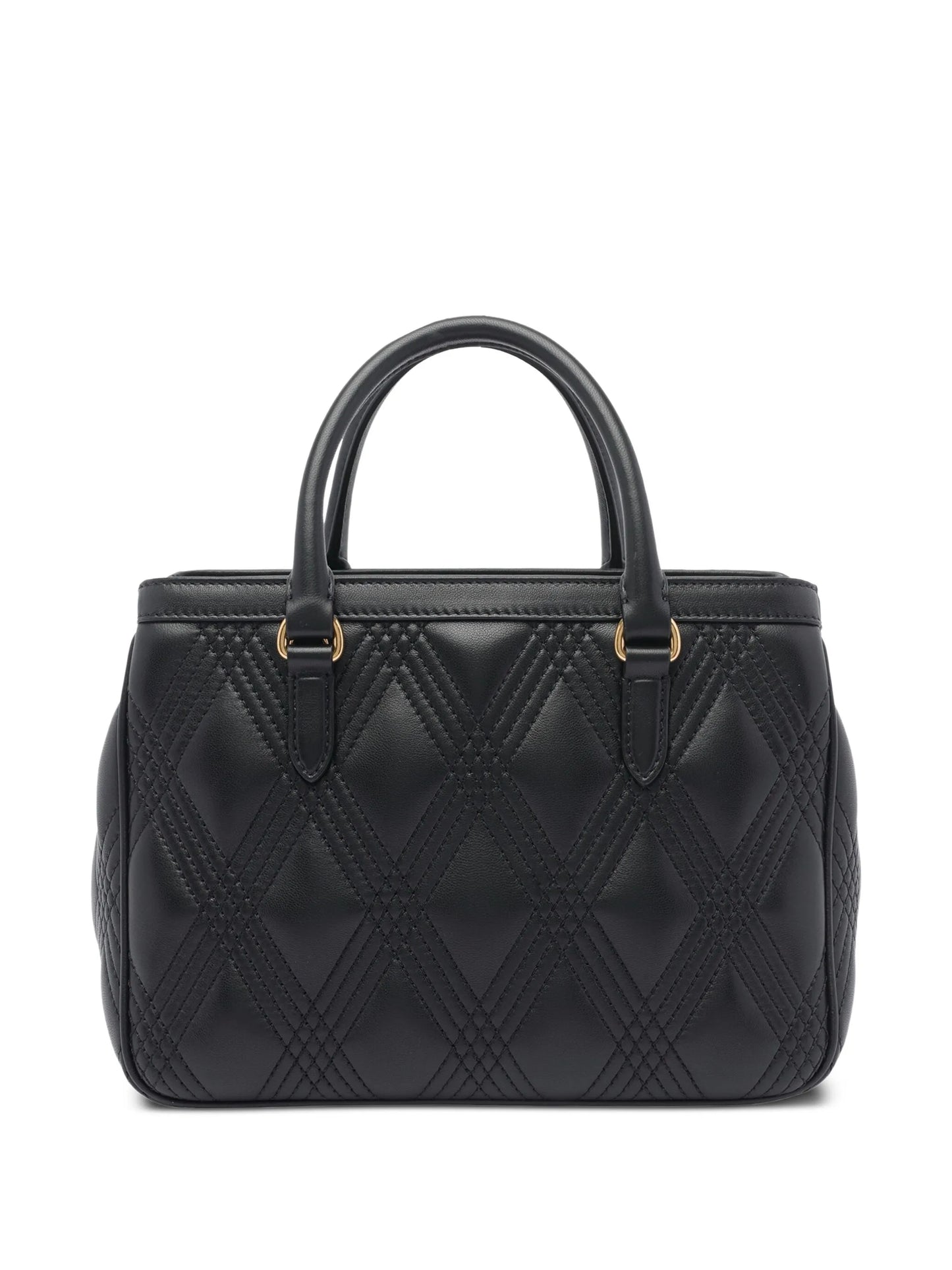 VLogo quilted leather handbag