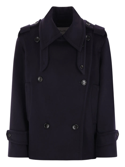 double-breasted trenchcoat