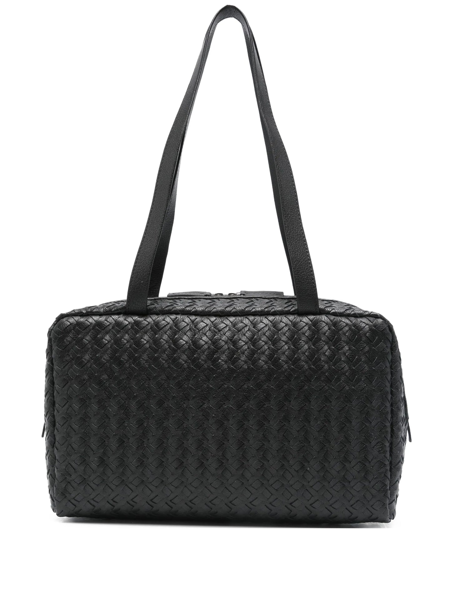 Astra woven leather tote bag