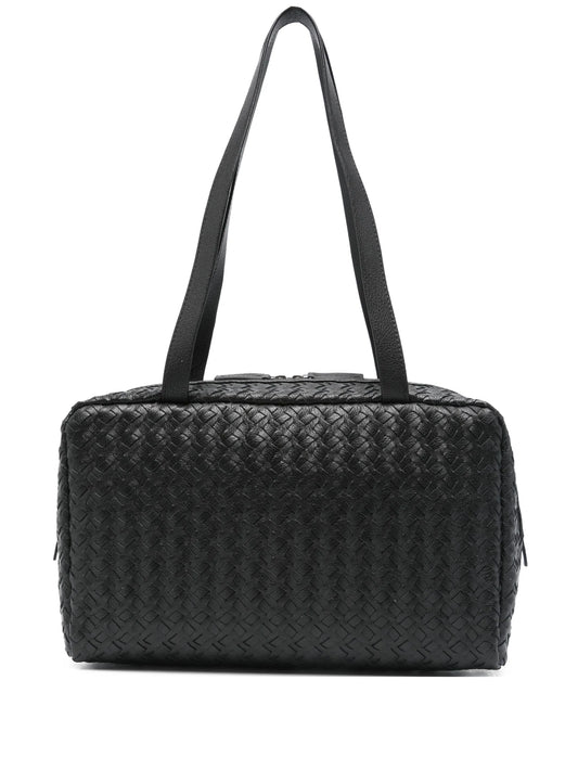 Astra woven leather tote bag