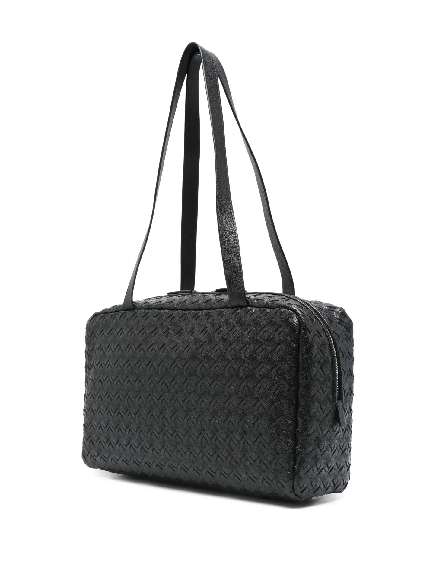 Astra woven leather tote bag