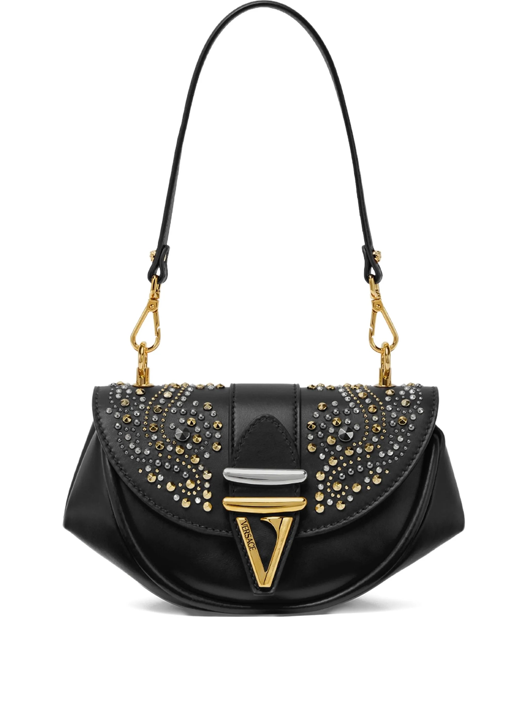 stud-embellished shoulder bag