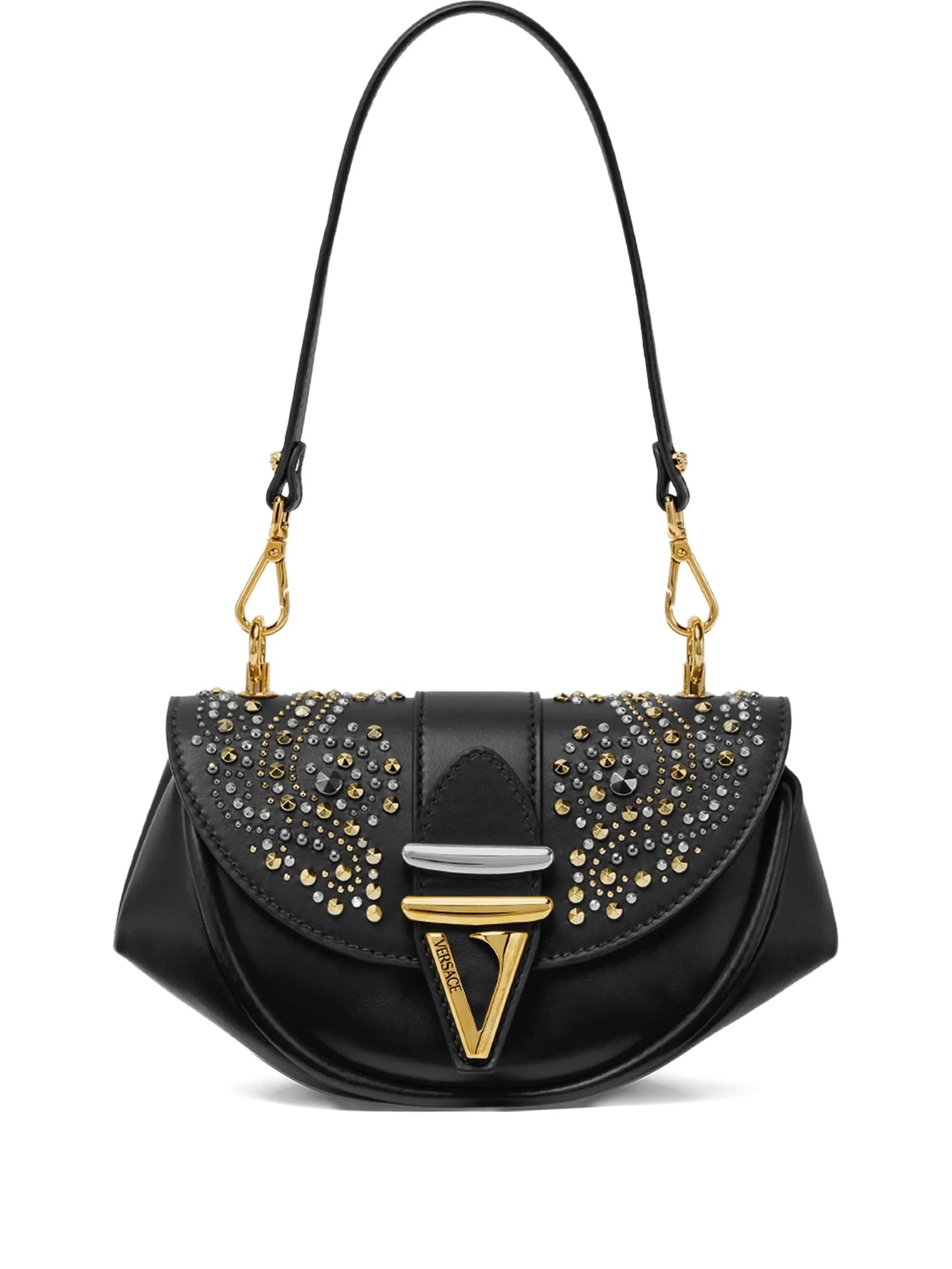 stud-embellished shoulder bag