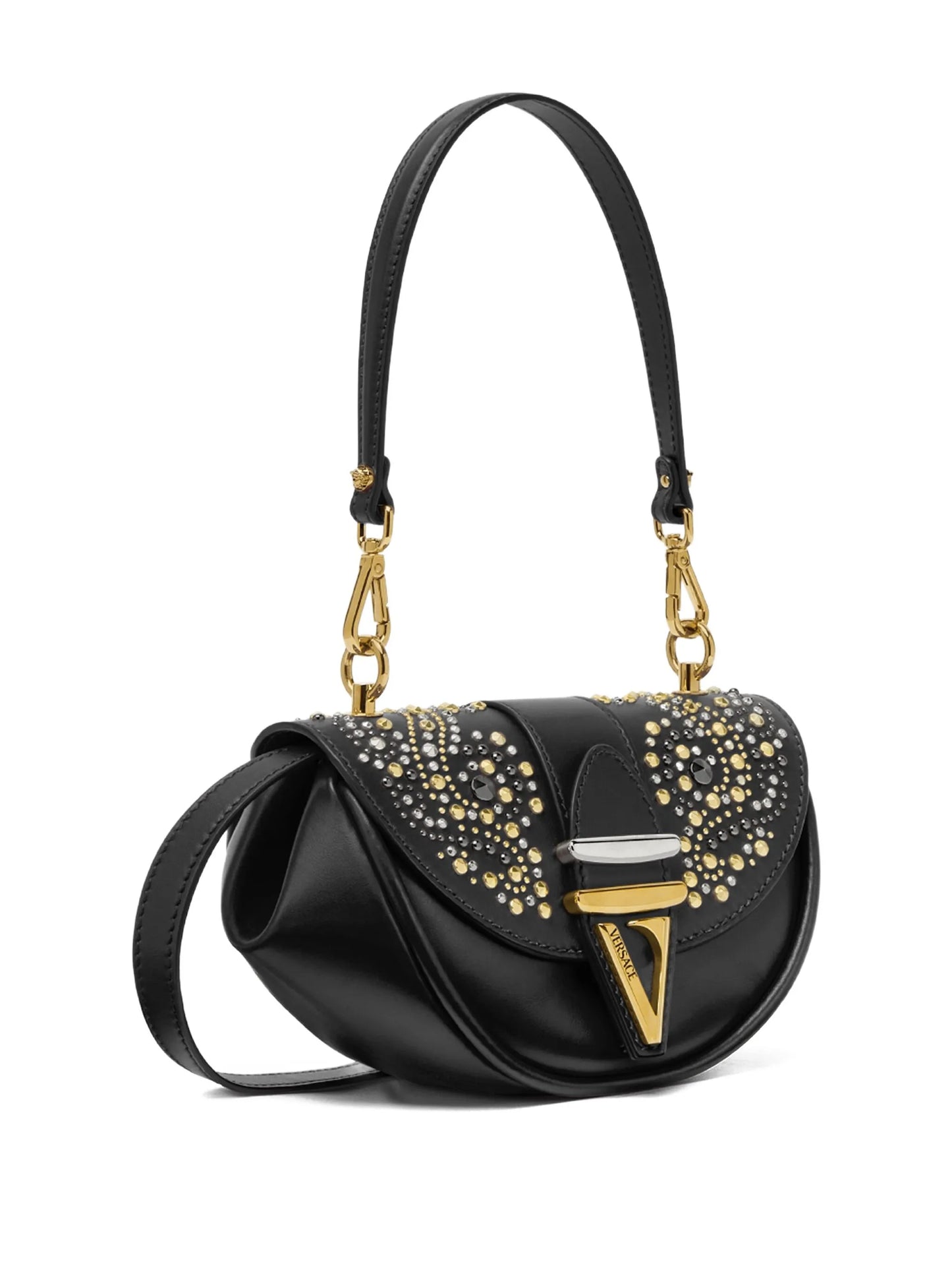 stud-embellished shoulder bag