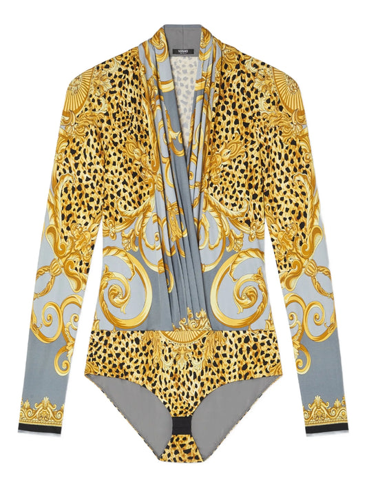 graphic-print bodysuit