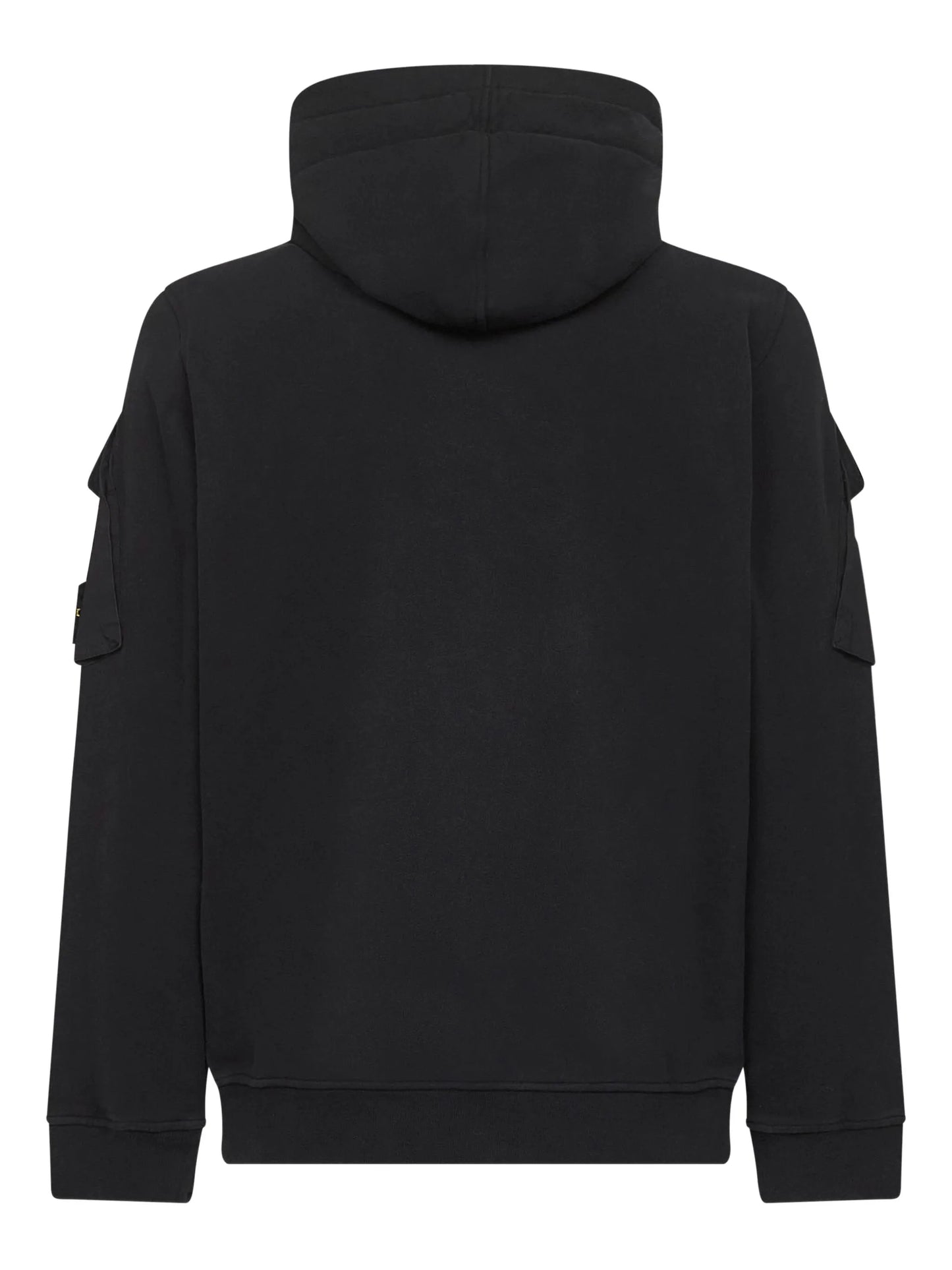 zip-front pocket-detail hoodie
