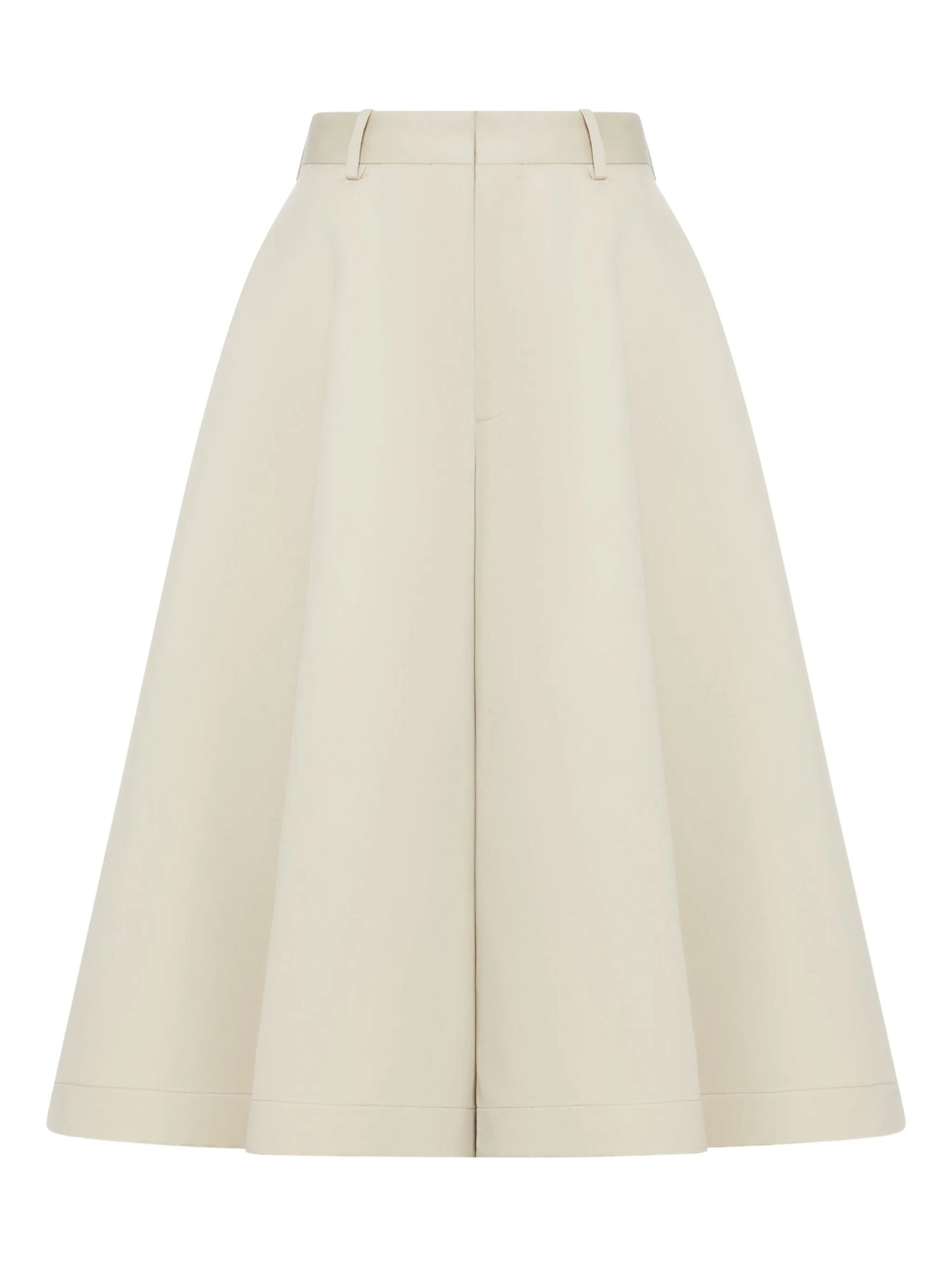 silk twill culotte trousers