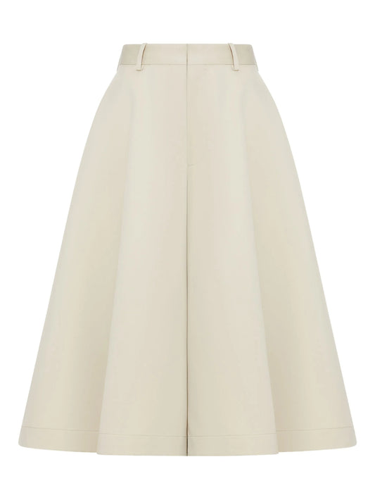 silk twill culotte trousers
