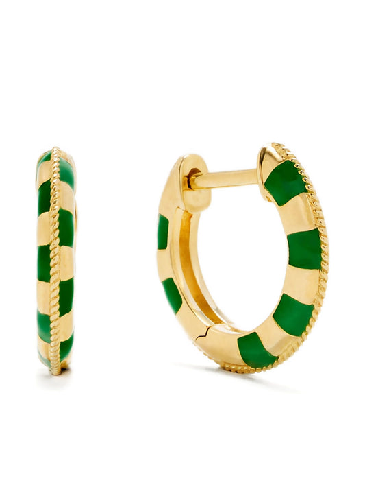 9K yellow gold hoops earrings